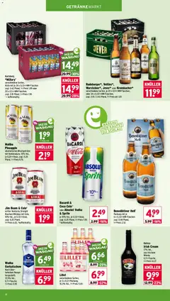 Wasgau Prospekt ab 14.09.2026 gültig | Seite: 20 | Produkte: Bacardi, Whisky, Jim beam, Benediktiner hell