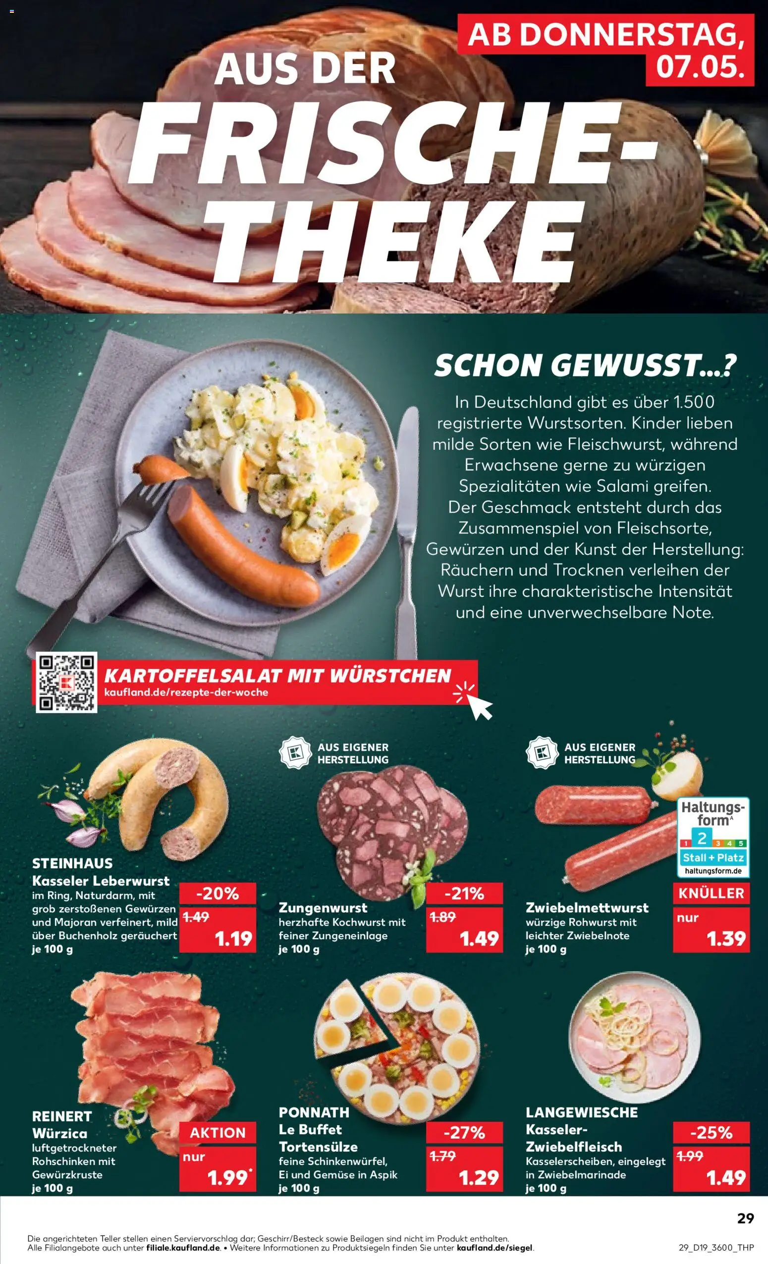 Kaufland Prospekt Zeitz	 – gültig ab 07.05.2026 | Seite: 29 | Produkte: Theke, Gemüse, Wurst, Salami