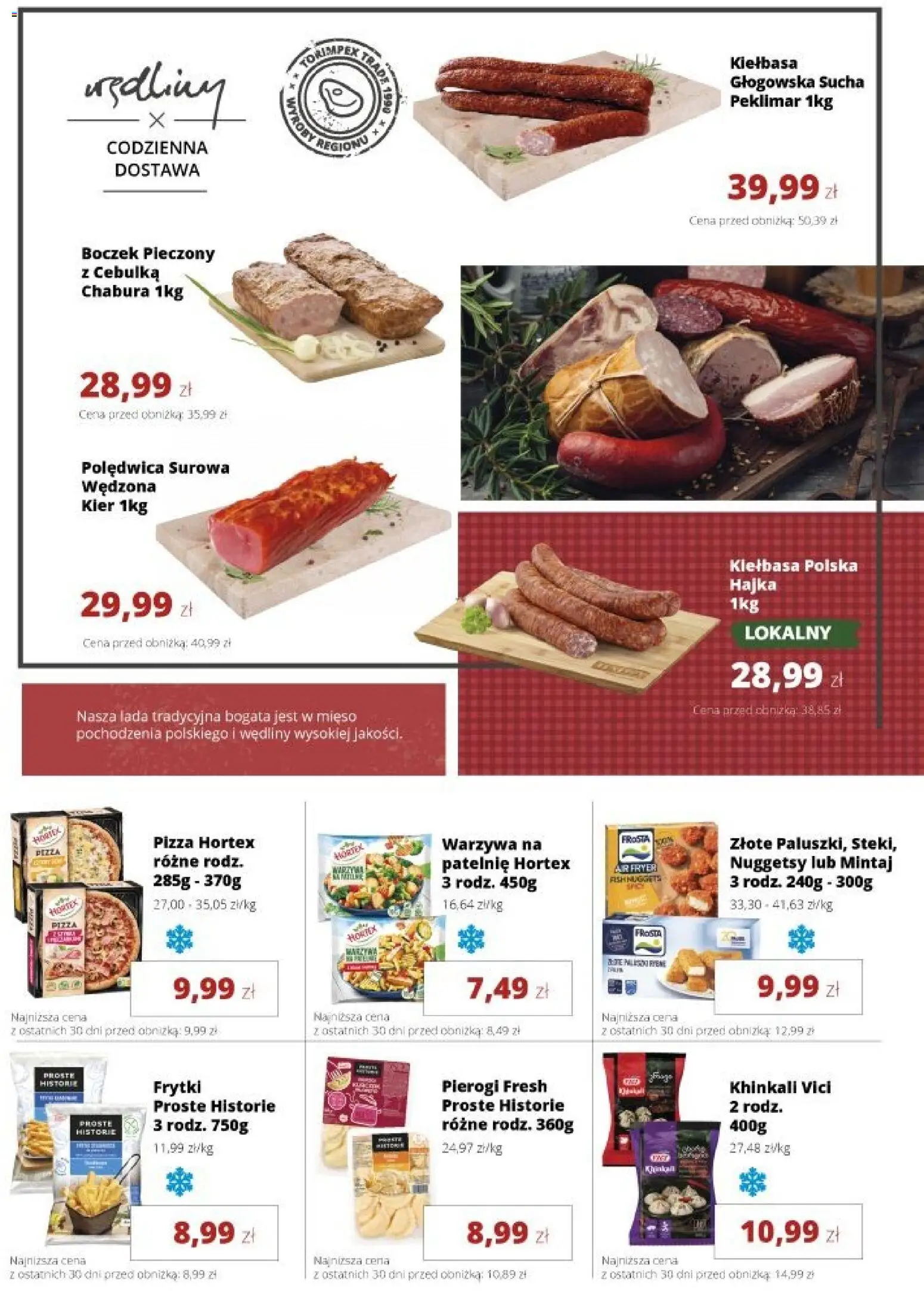 Torimpex gazetka od 27.07.2026 | Strona: 5 | Produkty: Mintaj, Patelnie, Boczek, Wędliny