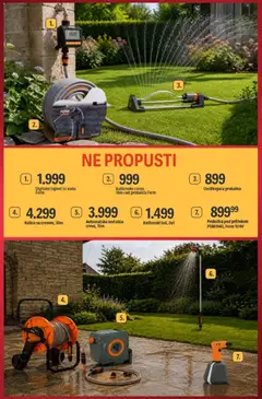 Kolica sa crevom, 30m, Kolica sa crevom, 30m - pregled Mega Maxi kataloga - važi od 18.06.2026 | Strana: 4 | Proizvode: Kolica