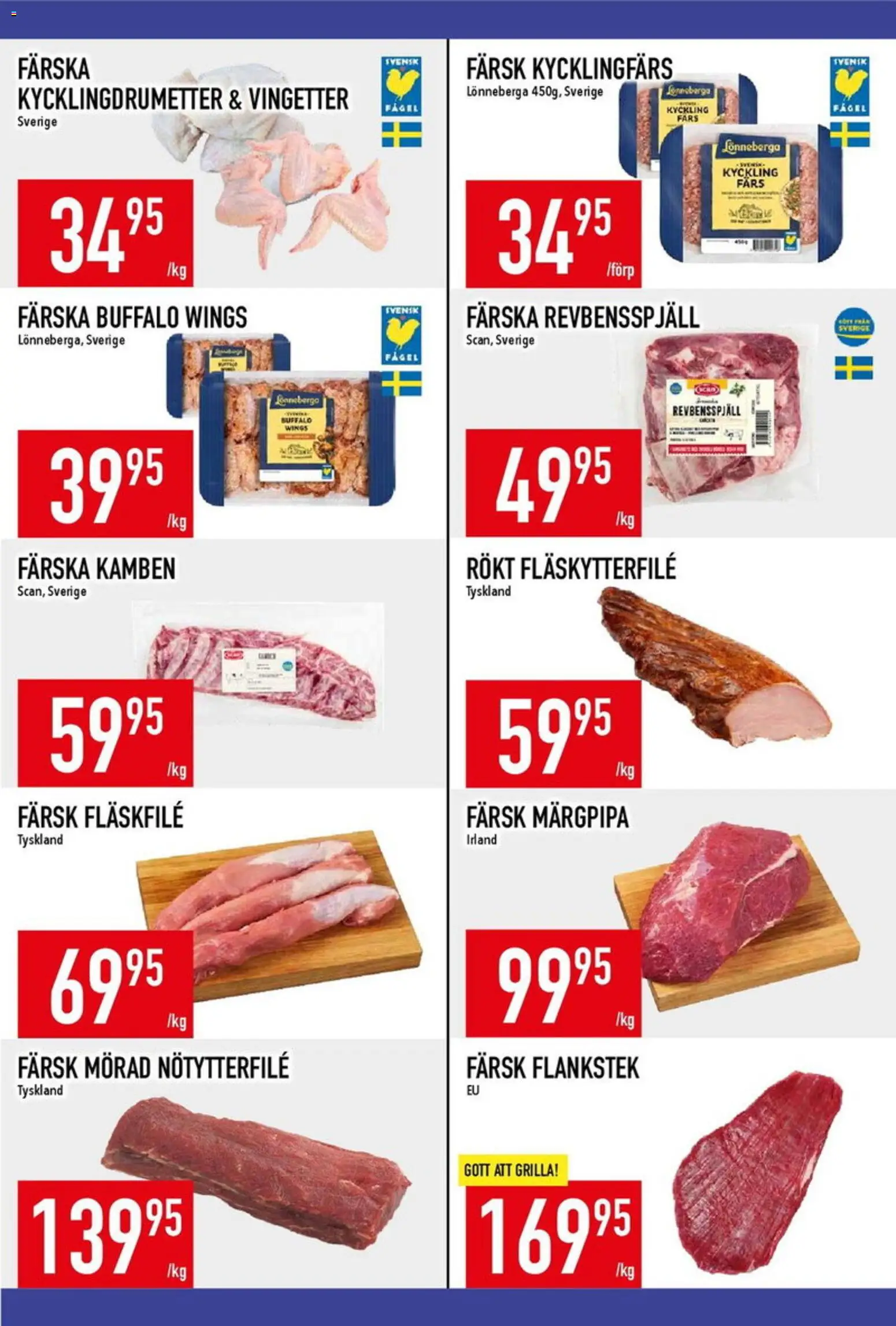 Matdax reklamblad aktuell från 20/07/2026 | Sida: 12 | Produkter: Revbensspjäll, Fläskytterfilé