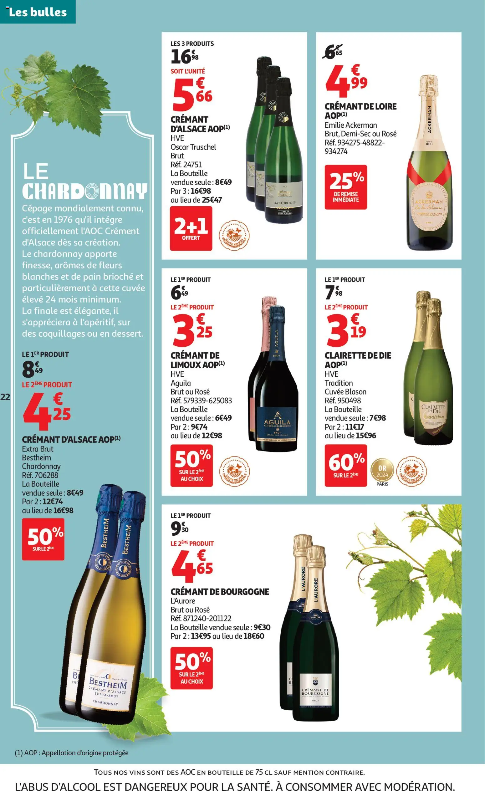 {H1} | Page: 22 | Produits: Crémant de bourgogne, Crémant, Pain, Crémant d'alsace