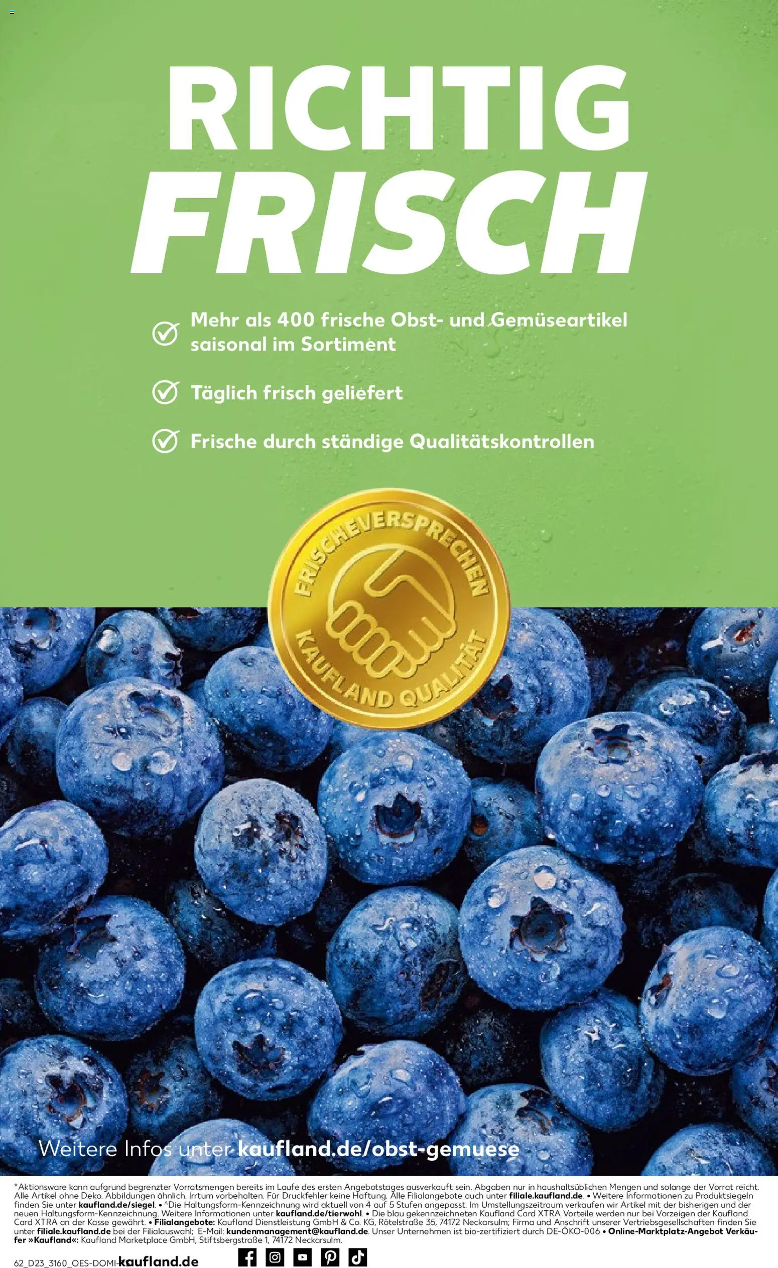 Kaufland Prospekt Rostock – gültig ab 04.06.2026 | Seite: 62 | Produkte: Obst