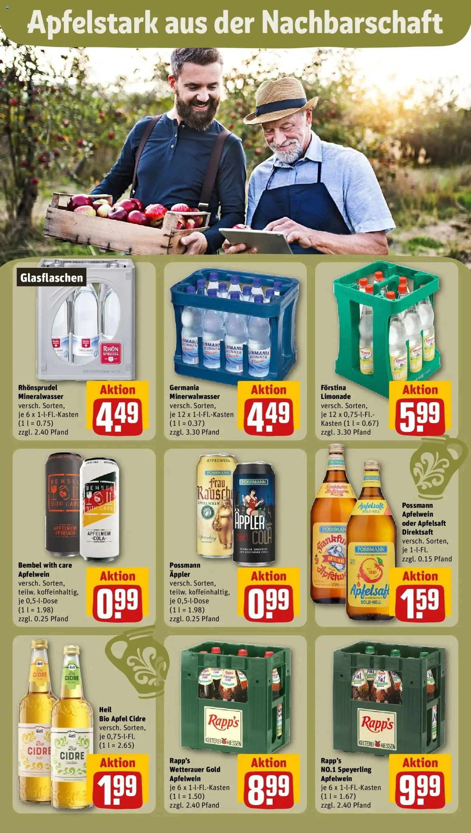 Rewe Prospekt Frankfurt / Sachsenhausen-Nord – gültig ab 27.07.2026 | Seite: 27 | Produkte: Limonade, Apfelsaft, Pfirsich, Rhonsprudel