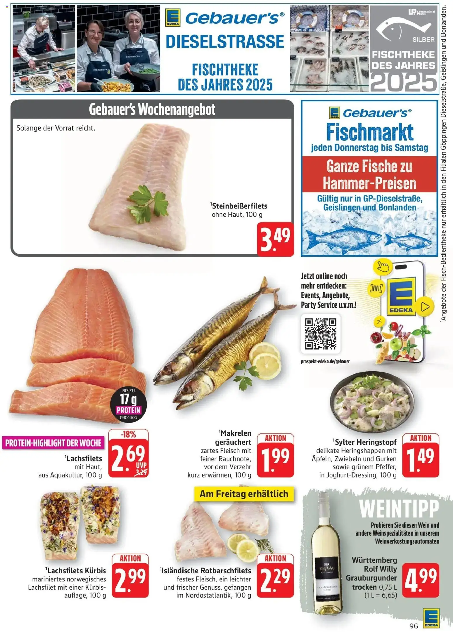 Edeka Prospekt Eislingen (ab 28.09.2026) » Angebote Online | Seite: 9 | Produkte: Kürbis, Wein, Fleisch, Gurken