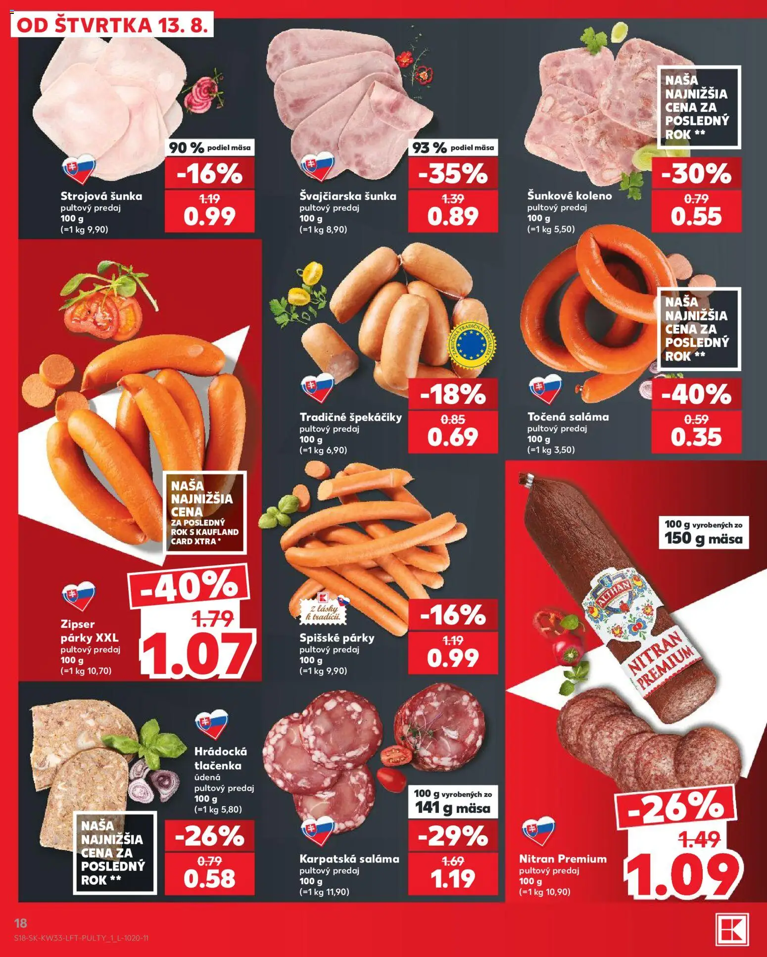 Nové Kaufland akcie – leták je platný od 13.08.2026 | Strana: 18