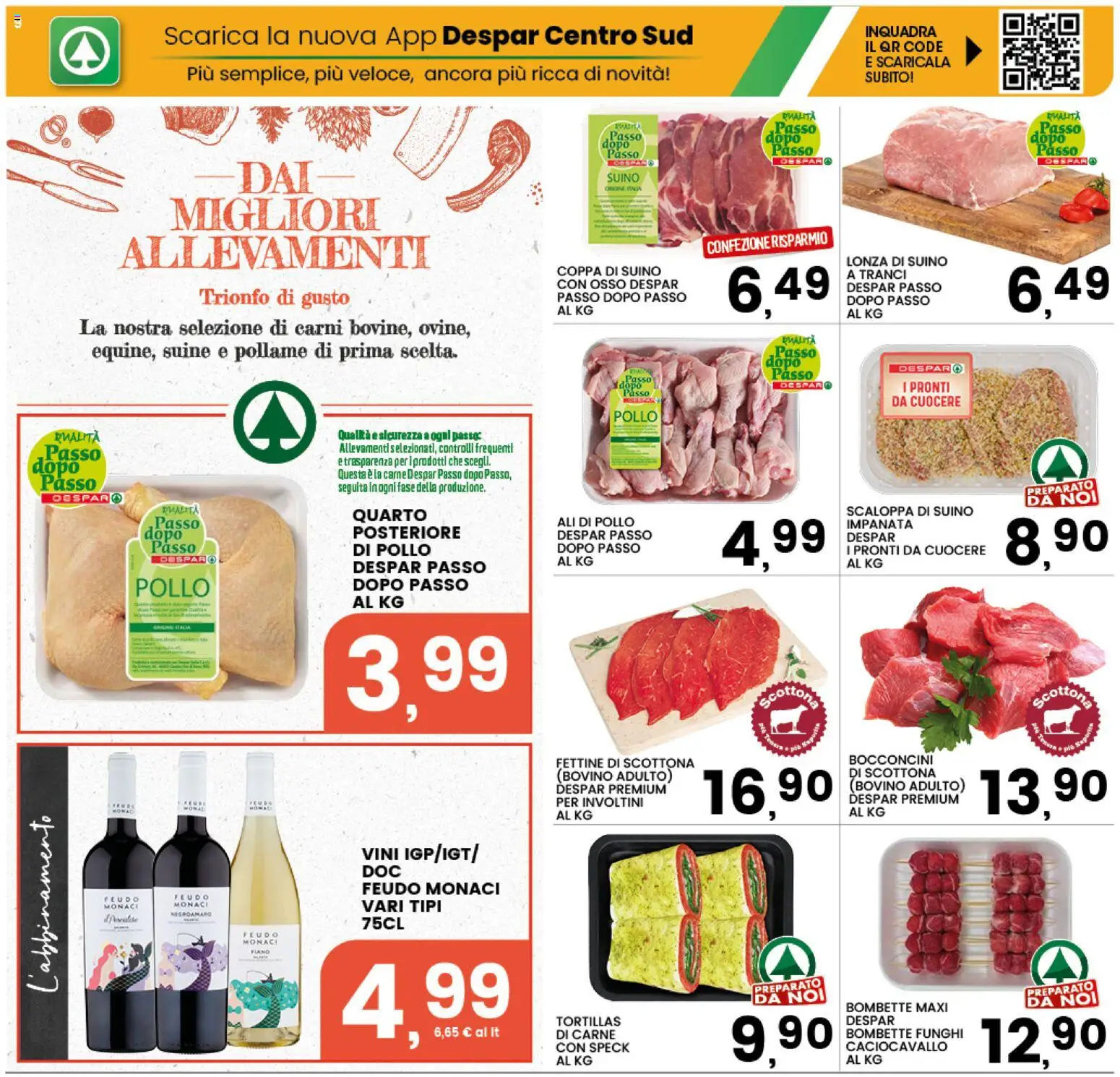 Volantino Interspar del 10/09/2026 | Pagina: 9 | Prodotti: Pollame, Suino, Funghi, Ali di pollo