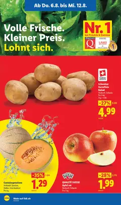 Schweizer Kartoffeln Baked, Herkunft: Schweiz Pro 5 kg ab 06.08.2026 gültig | Seite: 4
