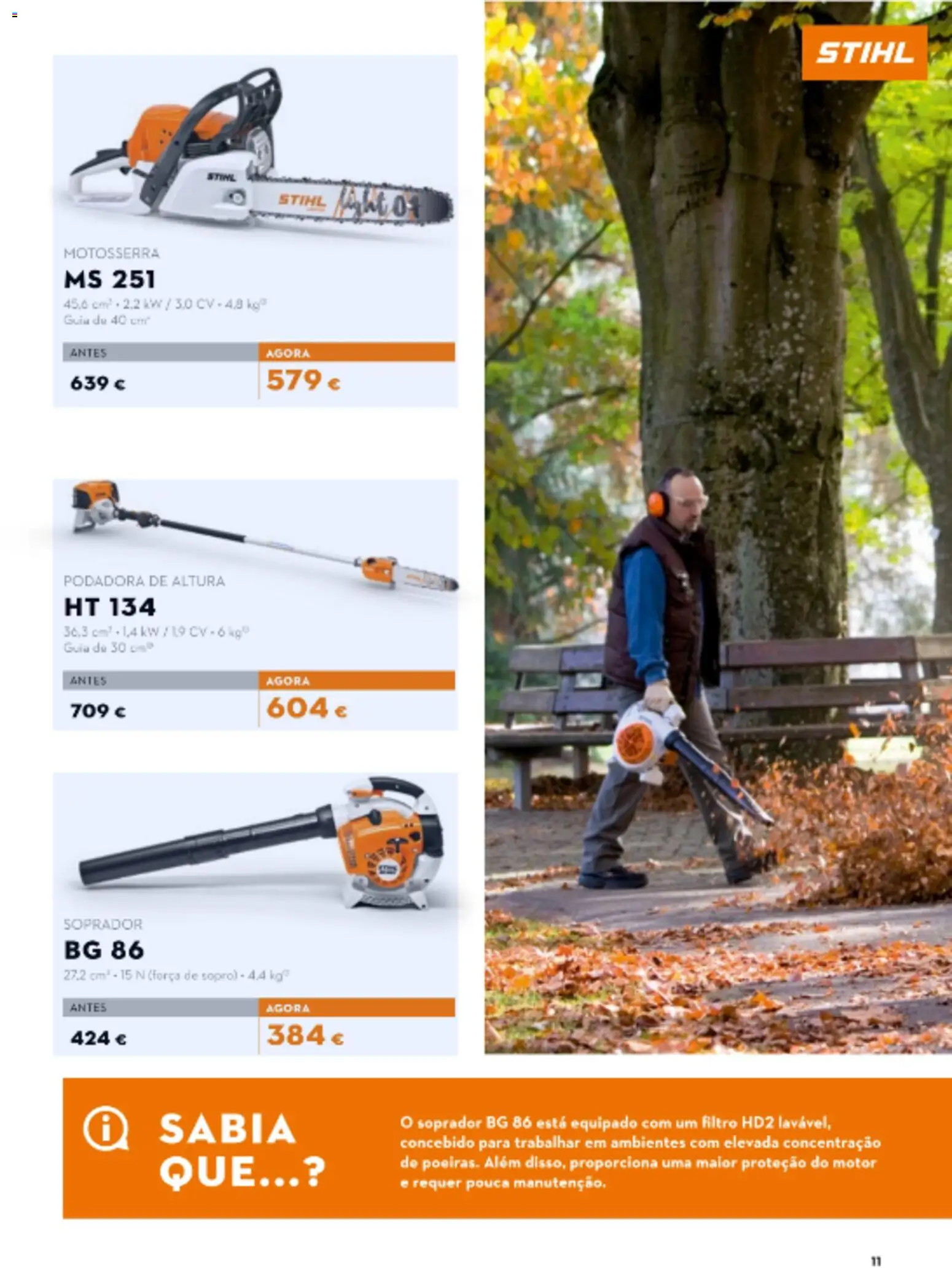 Stihl Outono Catálogo │ válido de 28/09/2026 | Página: 11 | Produtos: Motosserra
