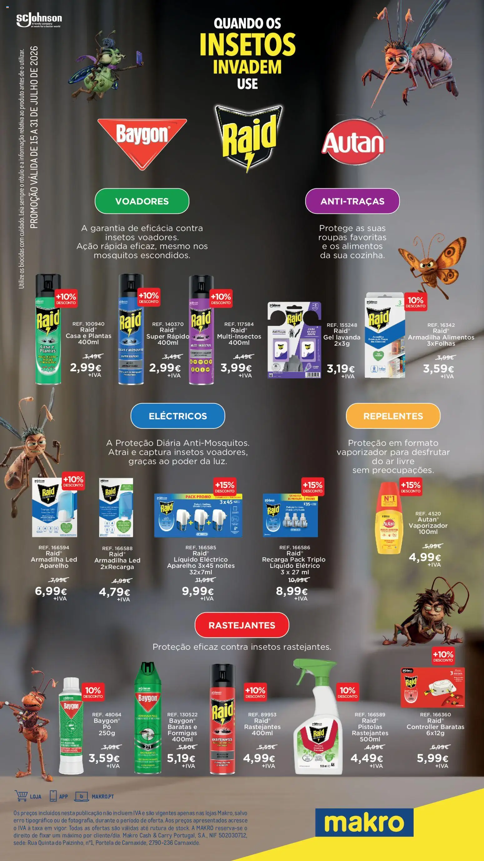 Makro Monofolha SCJohnson │ válido de 15/07/2026 | Página: 1 | Produtos: Roupas