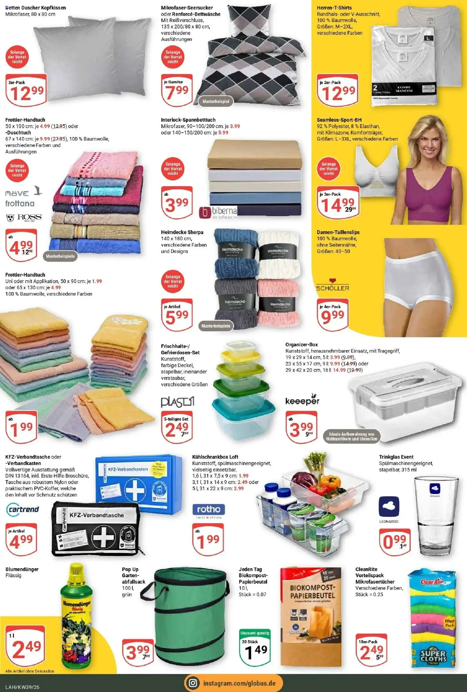 Globus Prospekt Lahnstein (ab 21.09.2026) » Angebote online | Seite: 28 | Produkte: Tasche, Kopfkissen