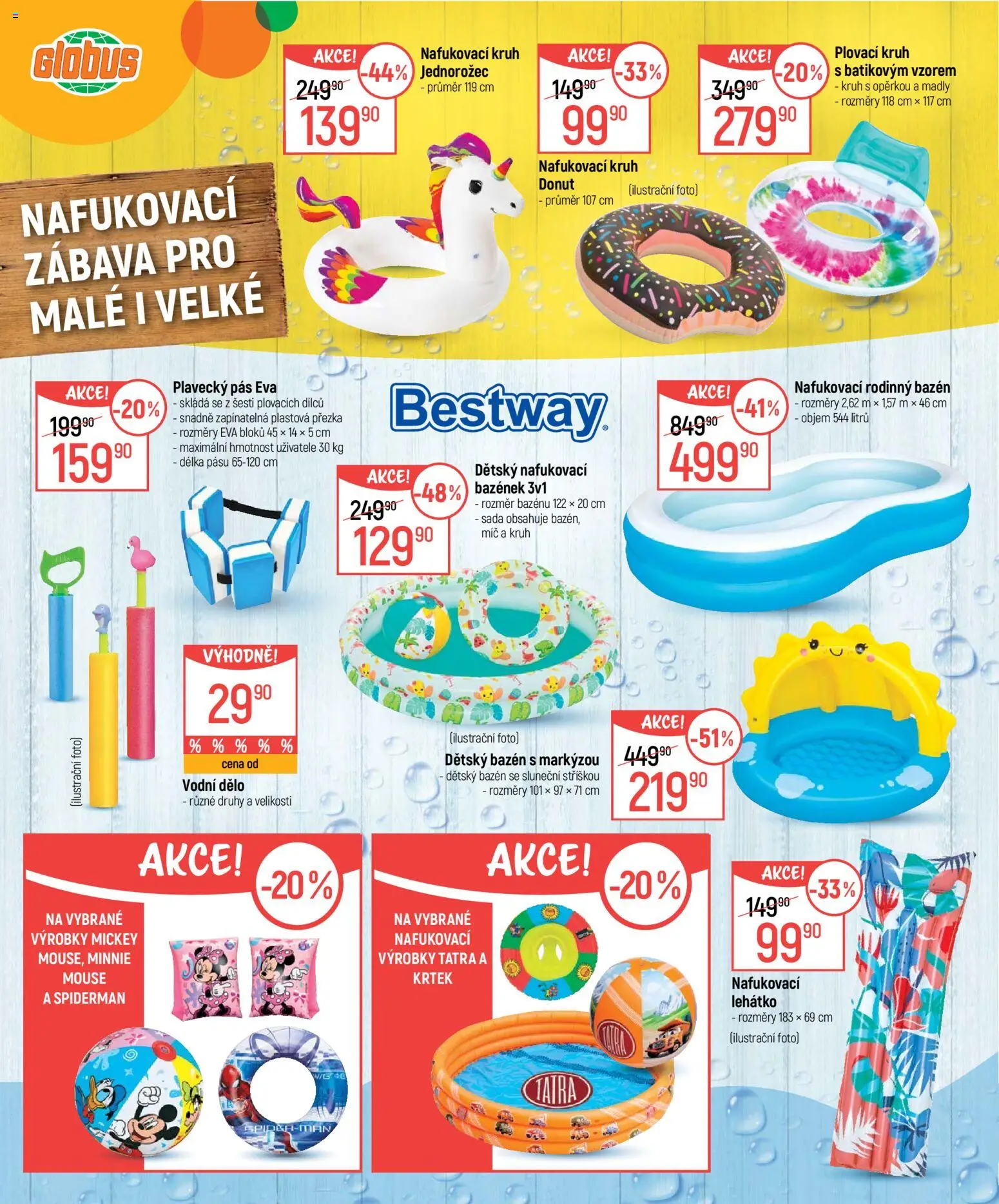 Globus leták - Léto od 03.06.2026 | Strana: 8 | Produkty: Donut, Globus, Dětský bazén, Bazén