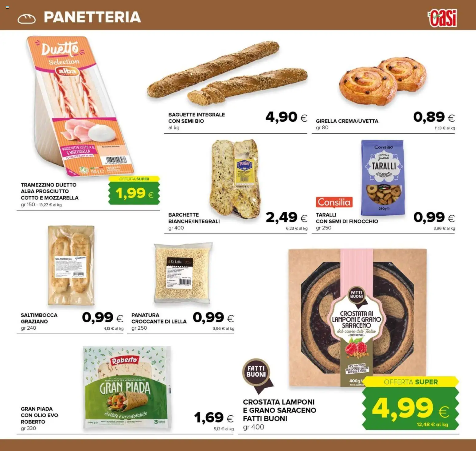 Volantino Oasi del 03/09/2026 | Pagina: 9 | Prodotti: Mozzarella, Olio, Tramezzino, Terra