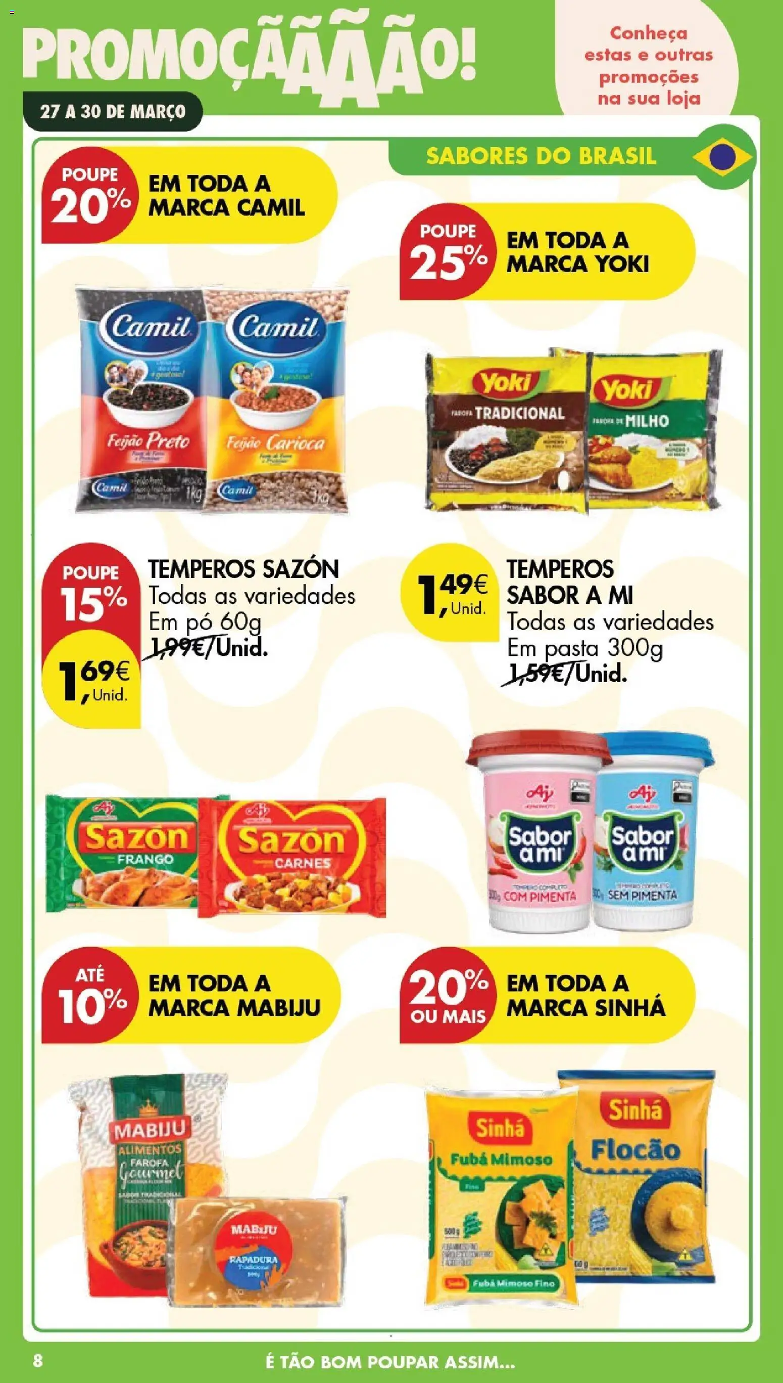 Pingo Doce Poupe este Fim de Semana │ válido de 27.03.2026 | Página: 8 | Produtos: Frango, Pimenta, Pó, Milho