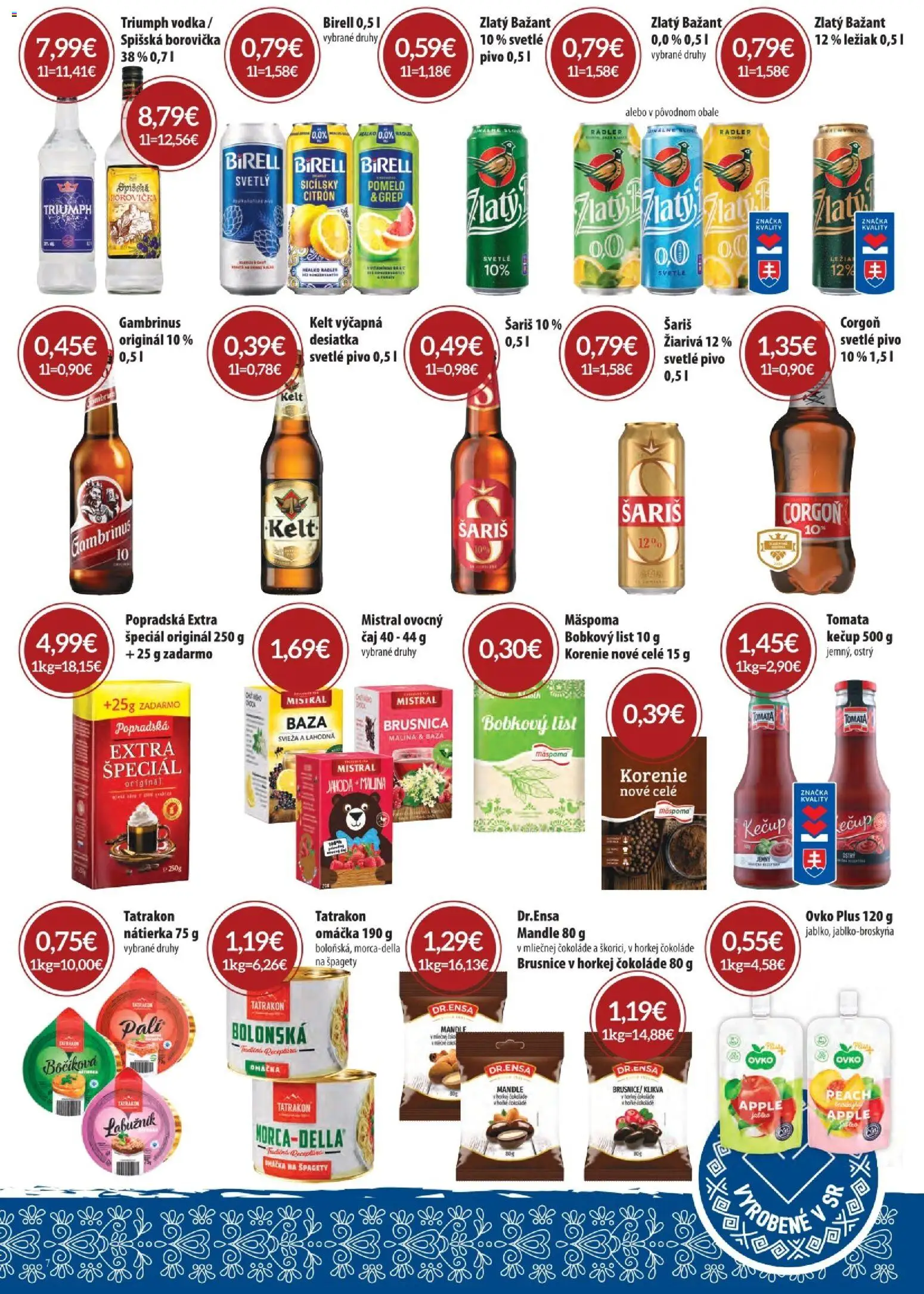 Nové CBA Komfos akcie – leták je platný od 03.09.2026 | Strana: 7 | Produkty: Kelt, Korenie, Pomelo, Mandle