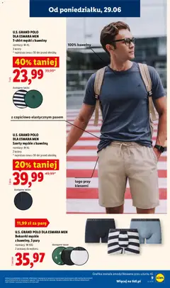 Pogląd oferty "U.S. GRAND POLO DLA ESMARA MEN Bokserki męskie z bawełny, 3 pary, Bokserki męskie z bawełny, 3 pary, rozmiary: M-XXL, 2 zestawy do wyboru" - ważna od 29.06.2026 | Strona: 13