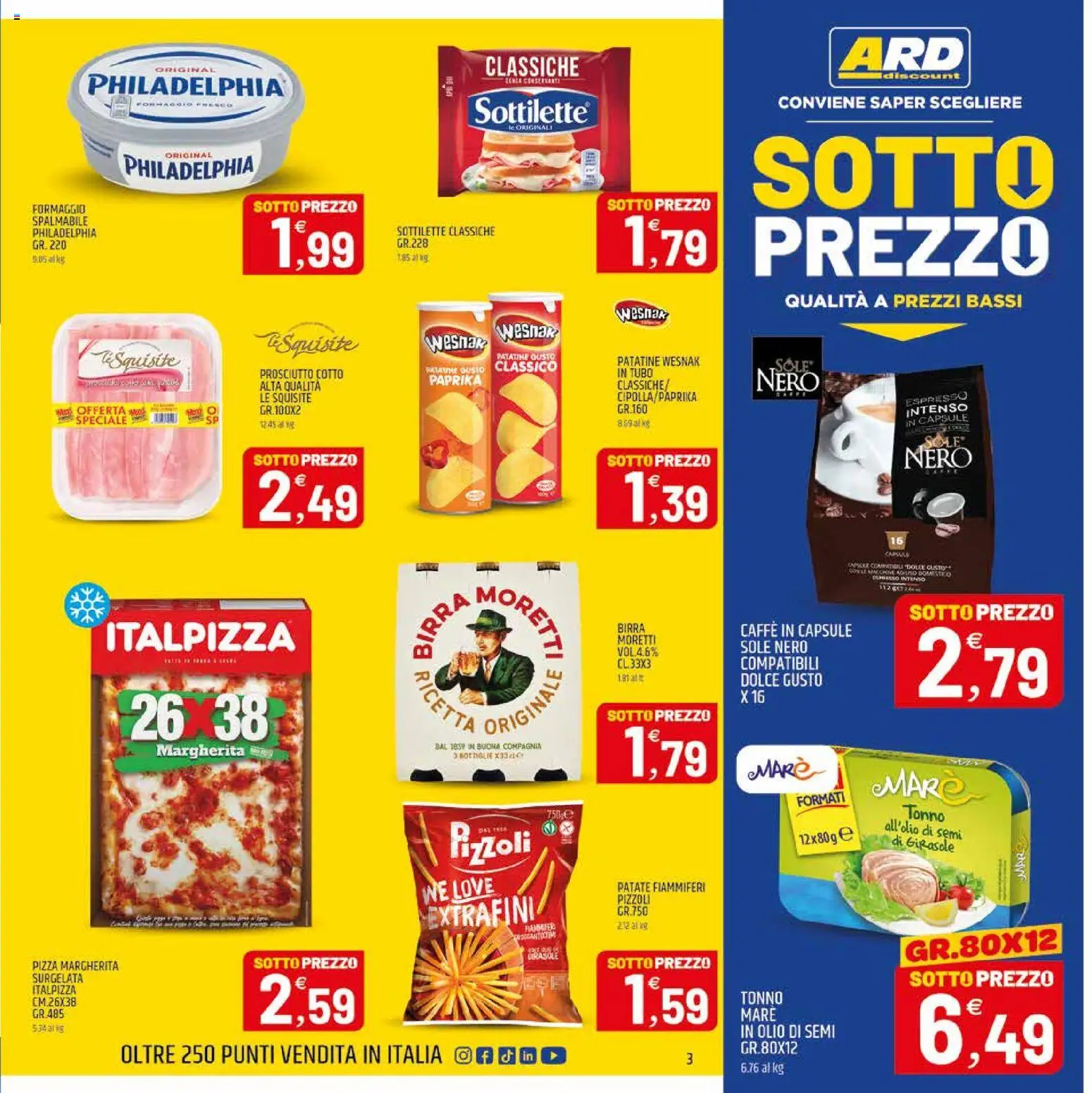 Volantino ARD Discount del 28/09/2026 | Pagina: 19 | Prodotti: Olio di semi, Prosciutto Cotto, Birra, Formaggio