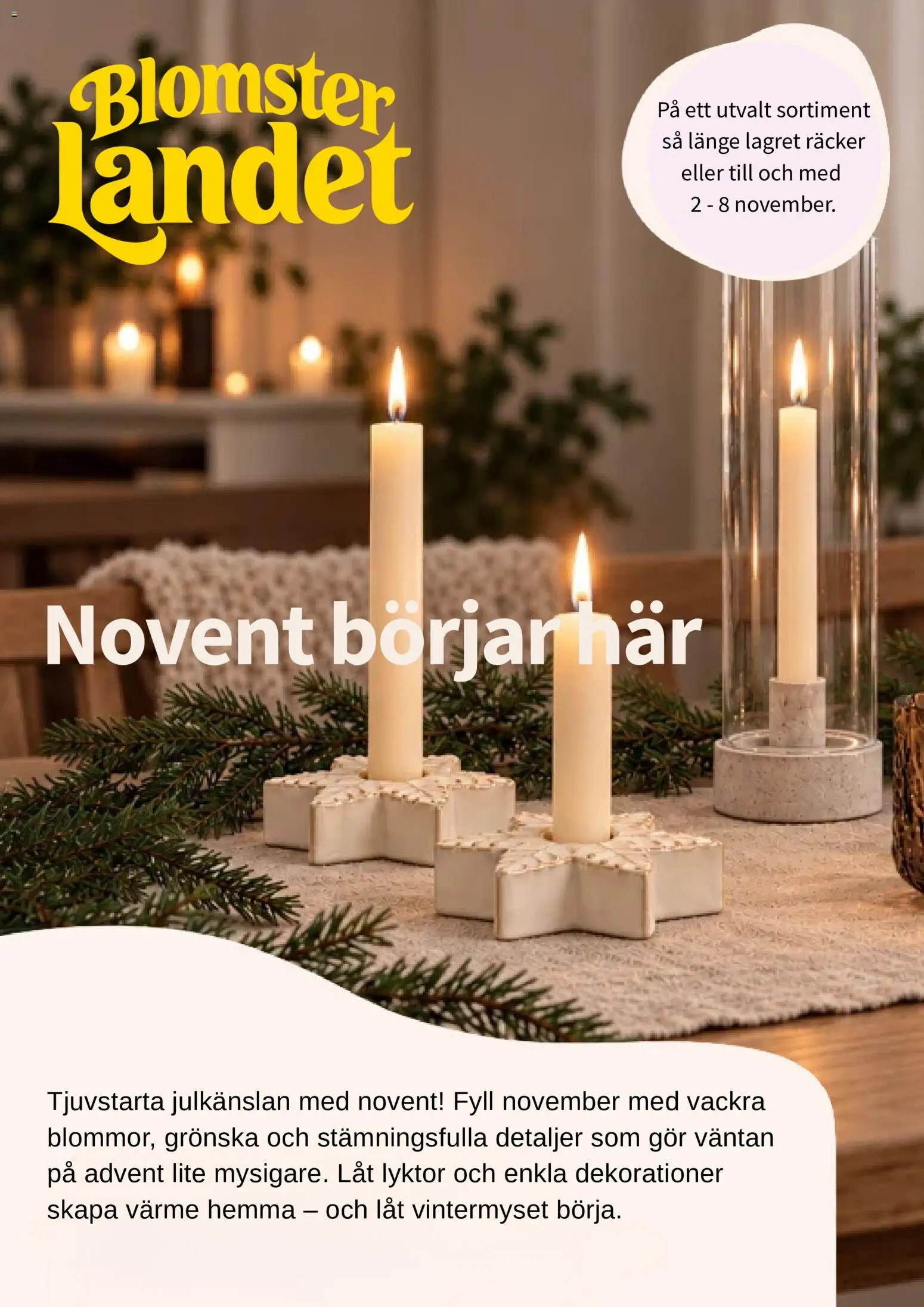 Blomsterlandet reklamblad aktuell från 02/11/2026 | Sida: 1