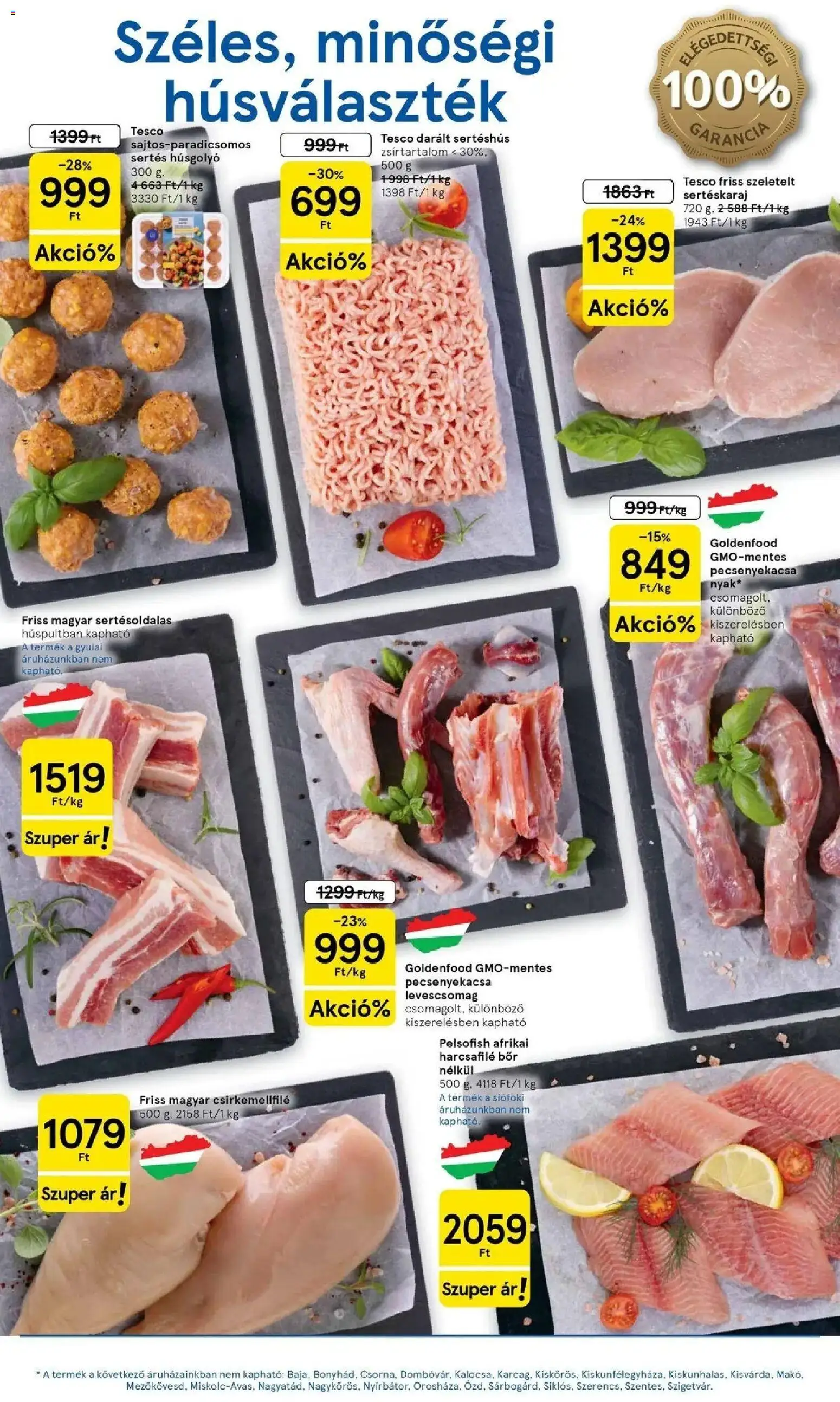Tesco akciós ujság - amely érvényes a következő dátumtól: 2026.10.01. | Oldal: 3 | Termékek: Sertés húsgolyó, Levescsomag, Sertéshús, Harcsafilé