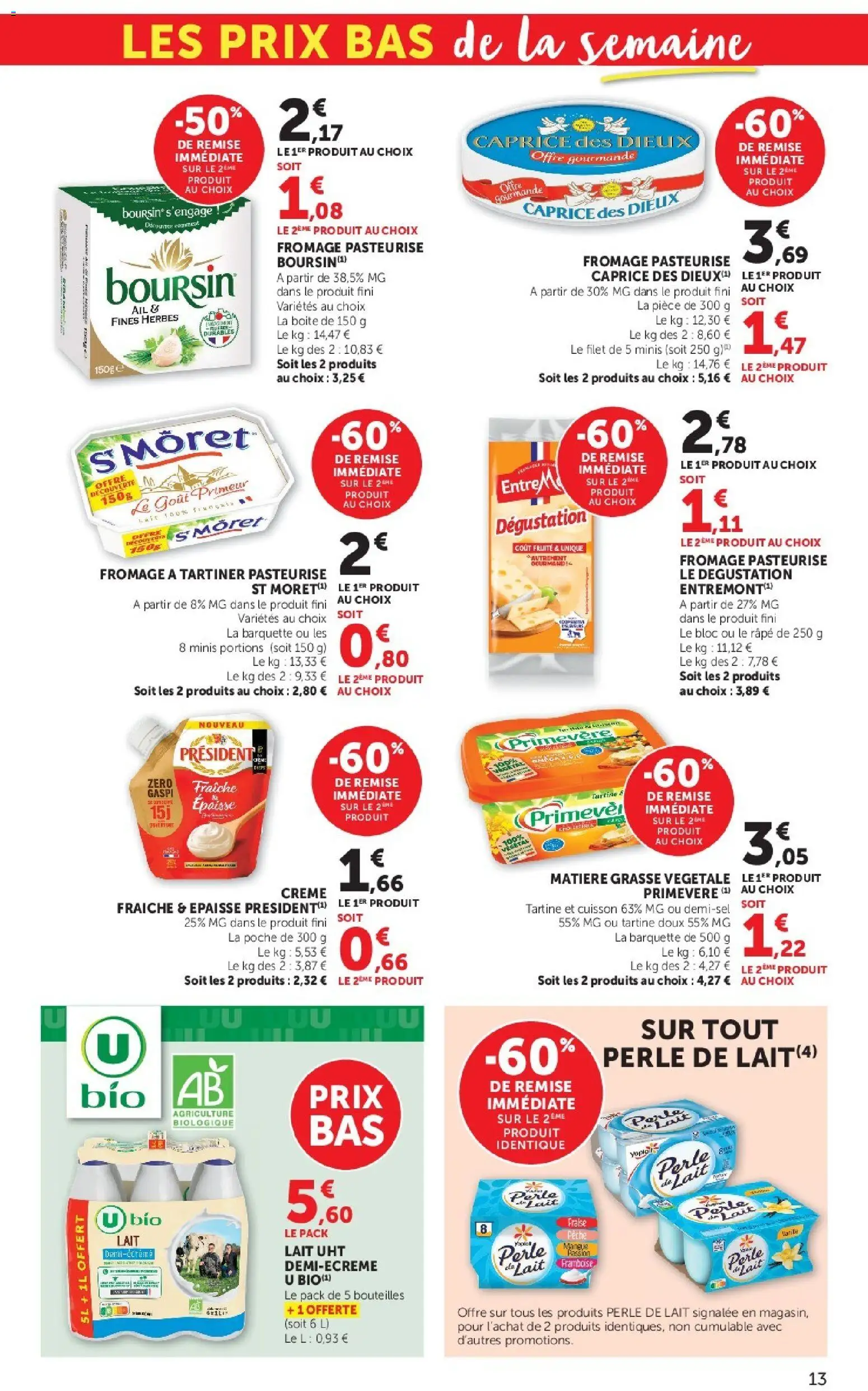 {H1} | Page: 13 | Produits: Mangue, Caprice des dieux, Lait, Fromage