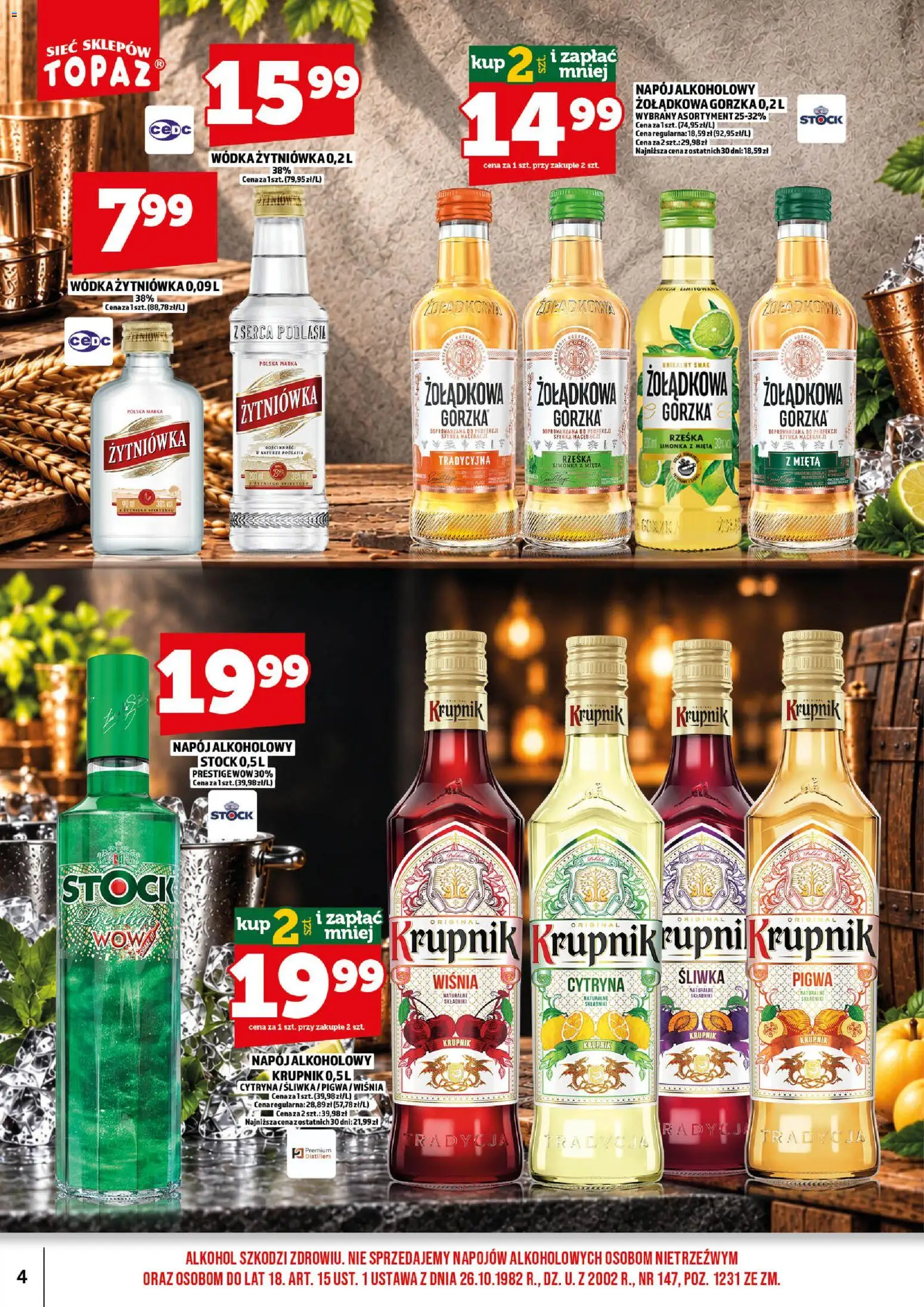 Topaz gazetka alkoholowa od 01.10.2026 | Strona: 6 | Produkty: Cytryna, Limonka, Krupnik, Mięta