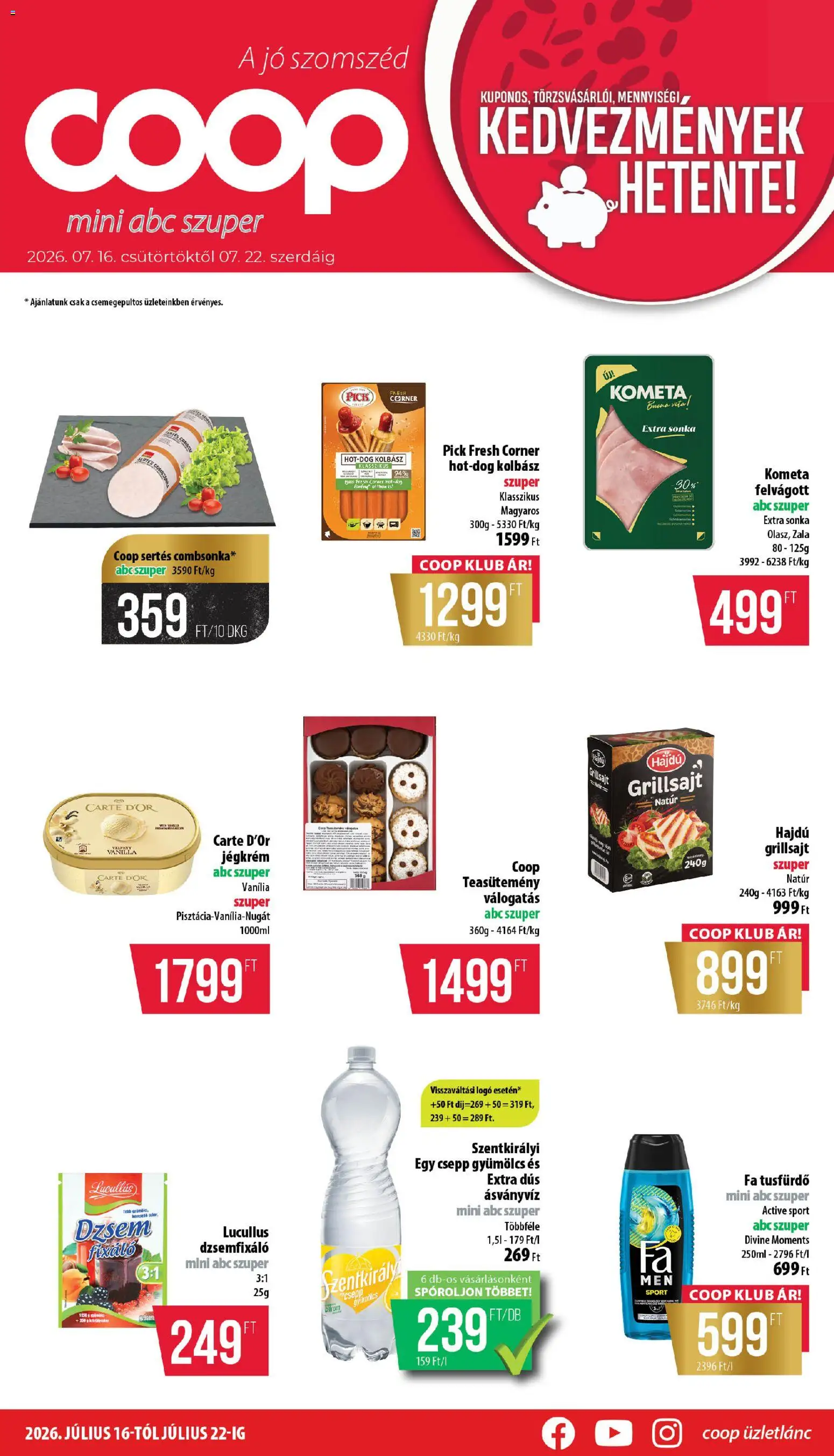 Akciós újság új COOP catalogue cover