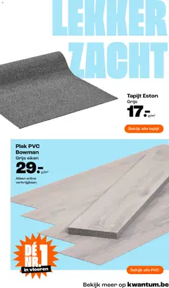Kwantum folder / publicité - Voorbeeld van een folder van Kwantum, geldig van 08/06/2026 | Pagina: 21 | Producten: Vloeren, Tapijt