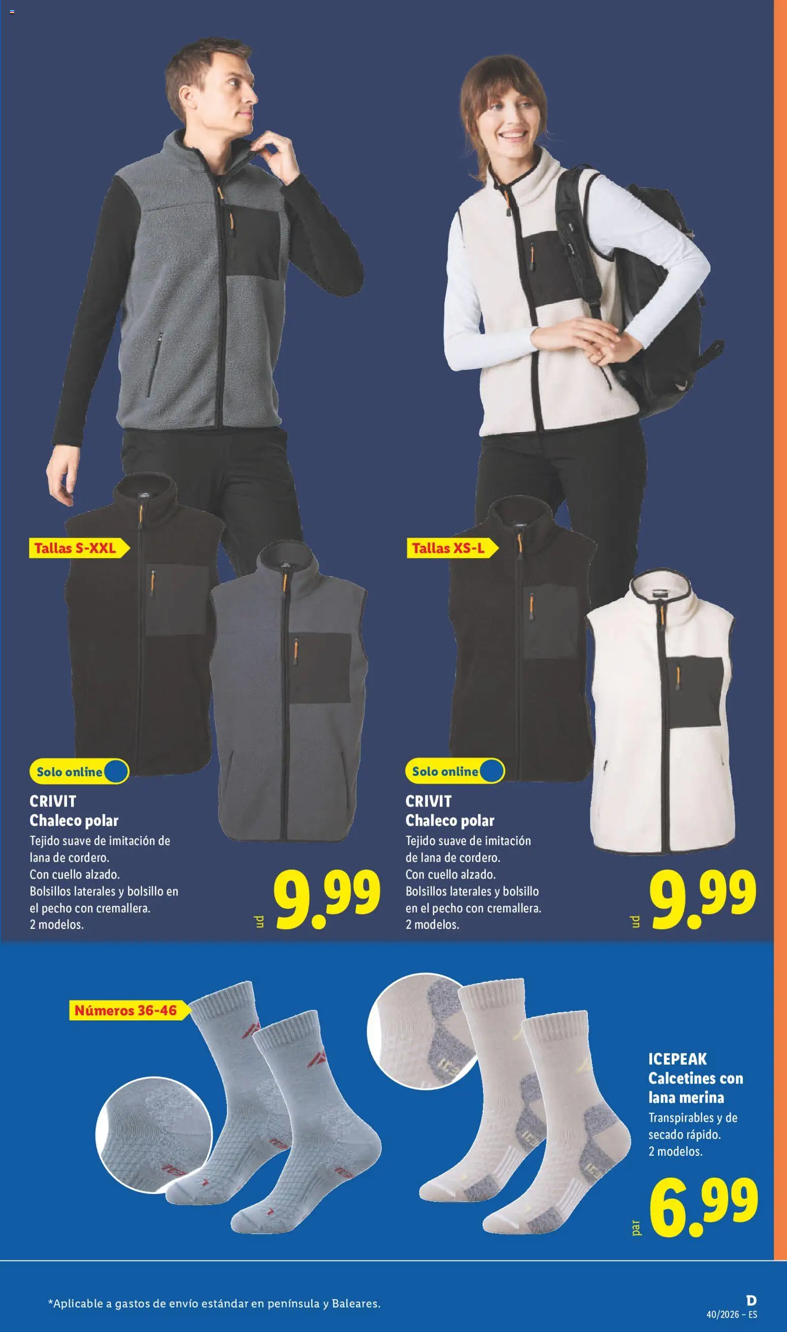 Lidl folleto de bazar │ válido desde el 28/09/2026 | Página: 5 | Productos: Chaleco, Calcetines
