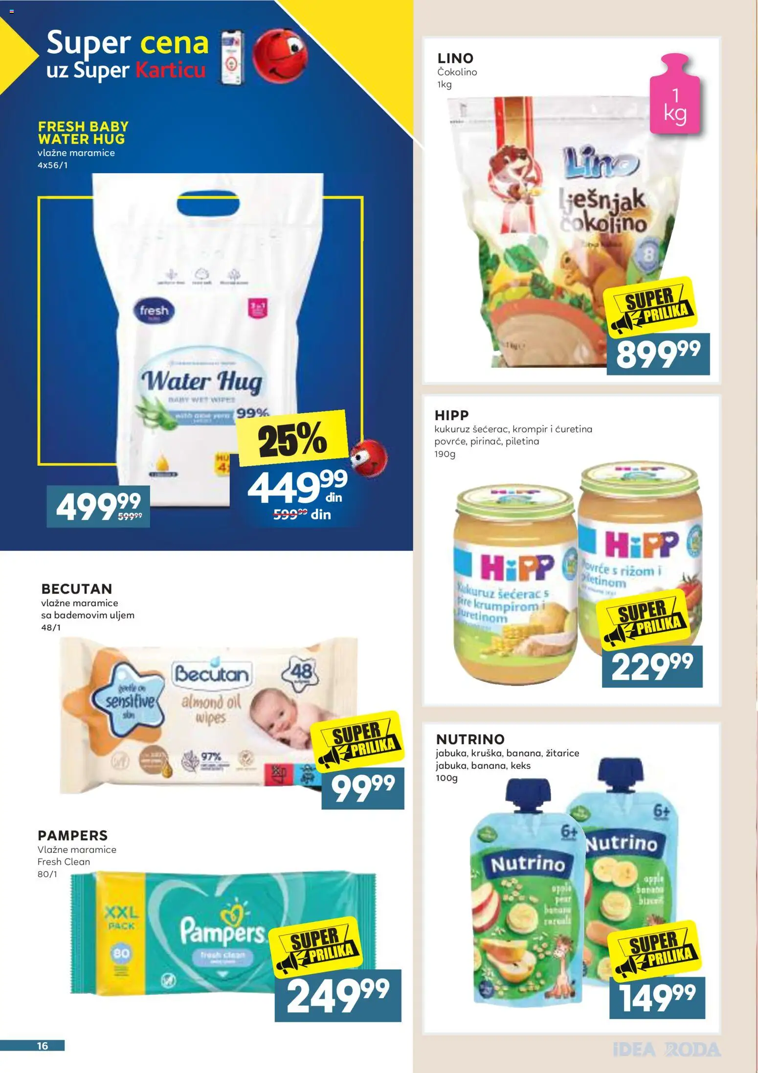 Roda katalog - važi od 28.09.2026 | Strana: 16 | Proizvode: Žitarice, Pampers, Krompir, Kukuruz