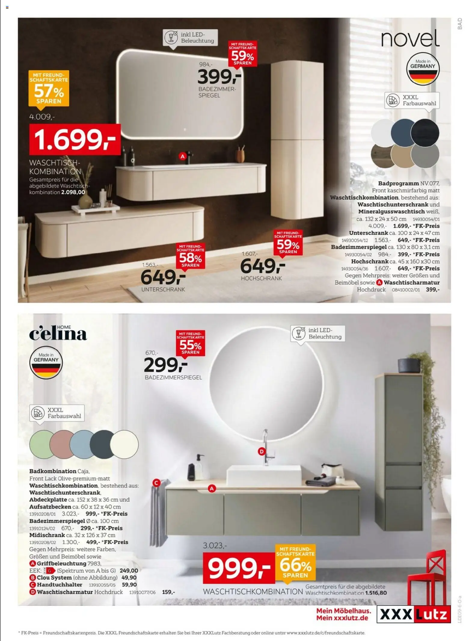 XXXLutz Jubiläum – gültig ab 22.08.2026 | Seite: 17 | Produkte: Spiegel, Handtuchhalter, Unterschrank, Midischrank