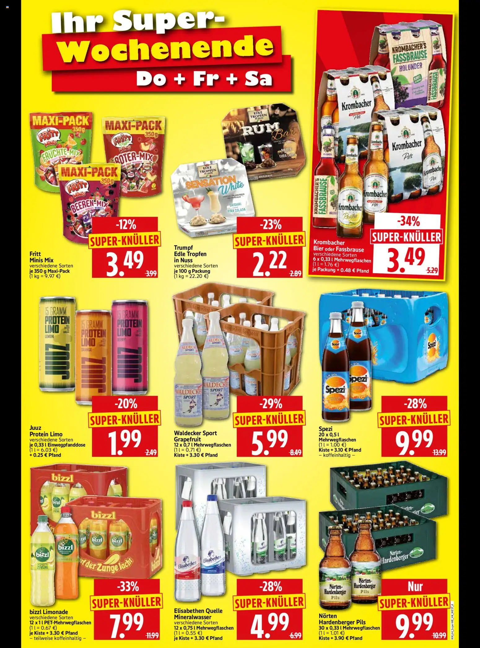 HERKULES Sonderbeilage – gültig ab 29.10.2026 | Seite: 4 | Produkte: Bier, Mineralwasser, Krombacher, Fassbrause
