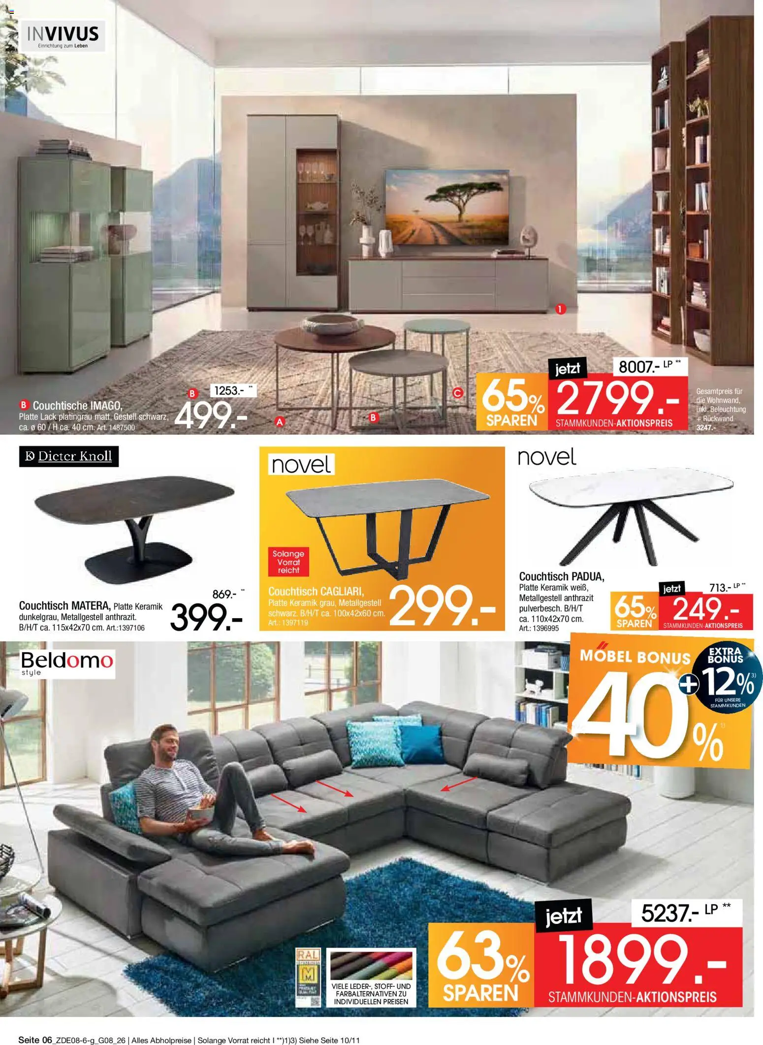 Zurbrüggen Bonus sonder-tage – gültig ab 31.07.2026 | Seite: 6 | Produkte: Couchtisch