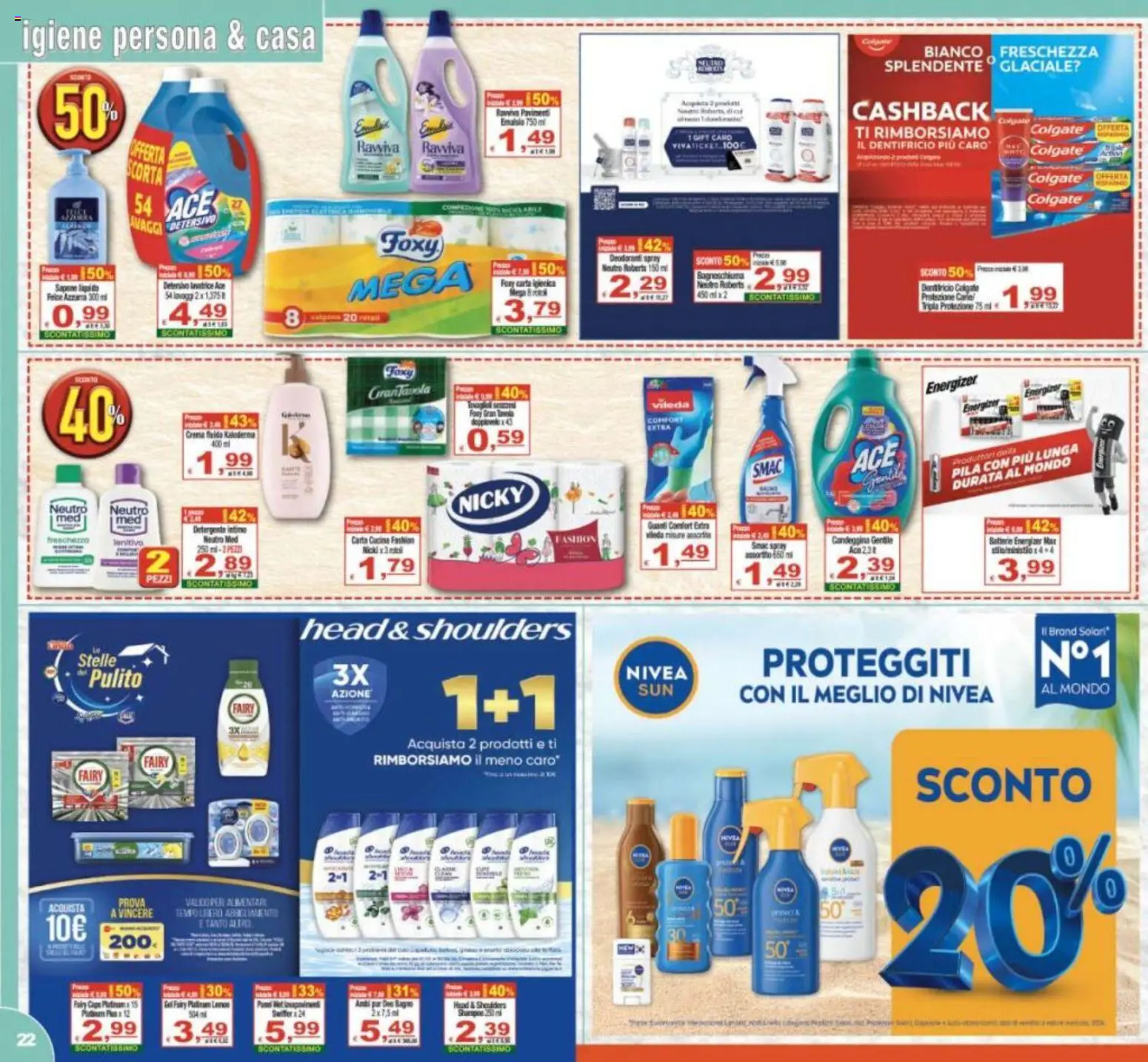 Volantino CTS del 29.05.2026 | Pagina: 22 | Prodotti: Crema, Bagnoschiuma, Candeggina, Lavatrice