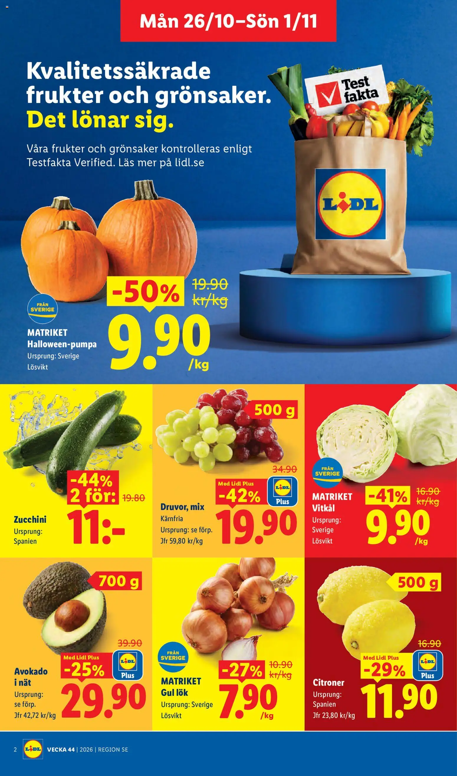 Lidl reklamblad aktuell från 26/10/2026 | Sida: 2
