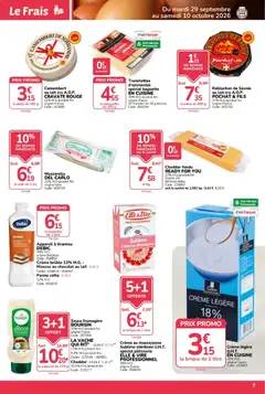 Promocash - Prévisualisation de Promocash catalogue valide à partir de 29/09/2026 | Page: 7 | Produits: Tiramisu, Mousse, Bouteille, Camembert