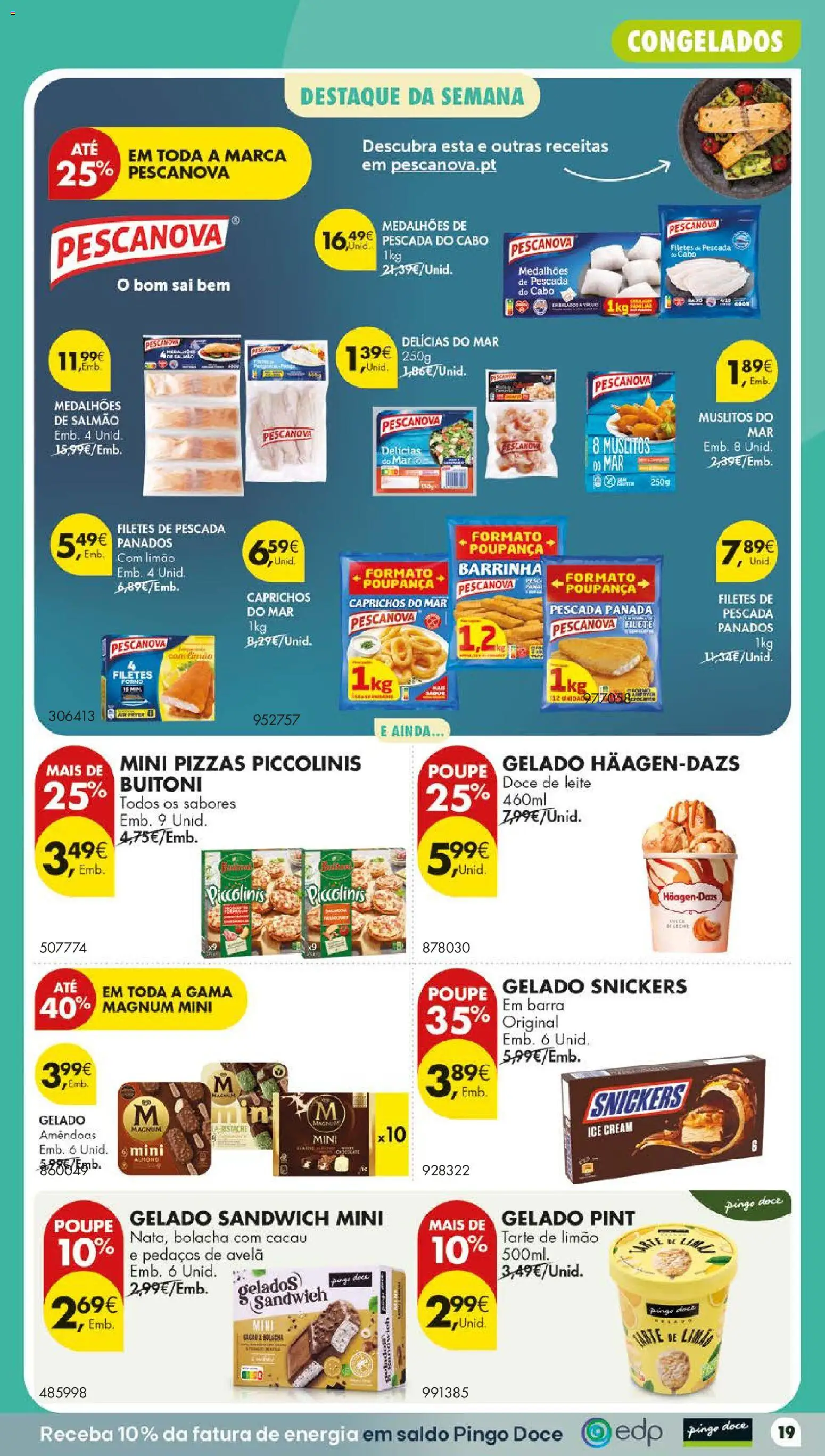 Pingo Doce folheto Poupe Este Fim de Semana │ válido de 29/10/2026 | Página: 21 | Produtos: Gelado Magnum, Forno, Cabo, Tarte