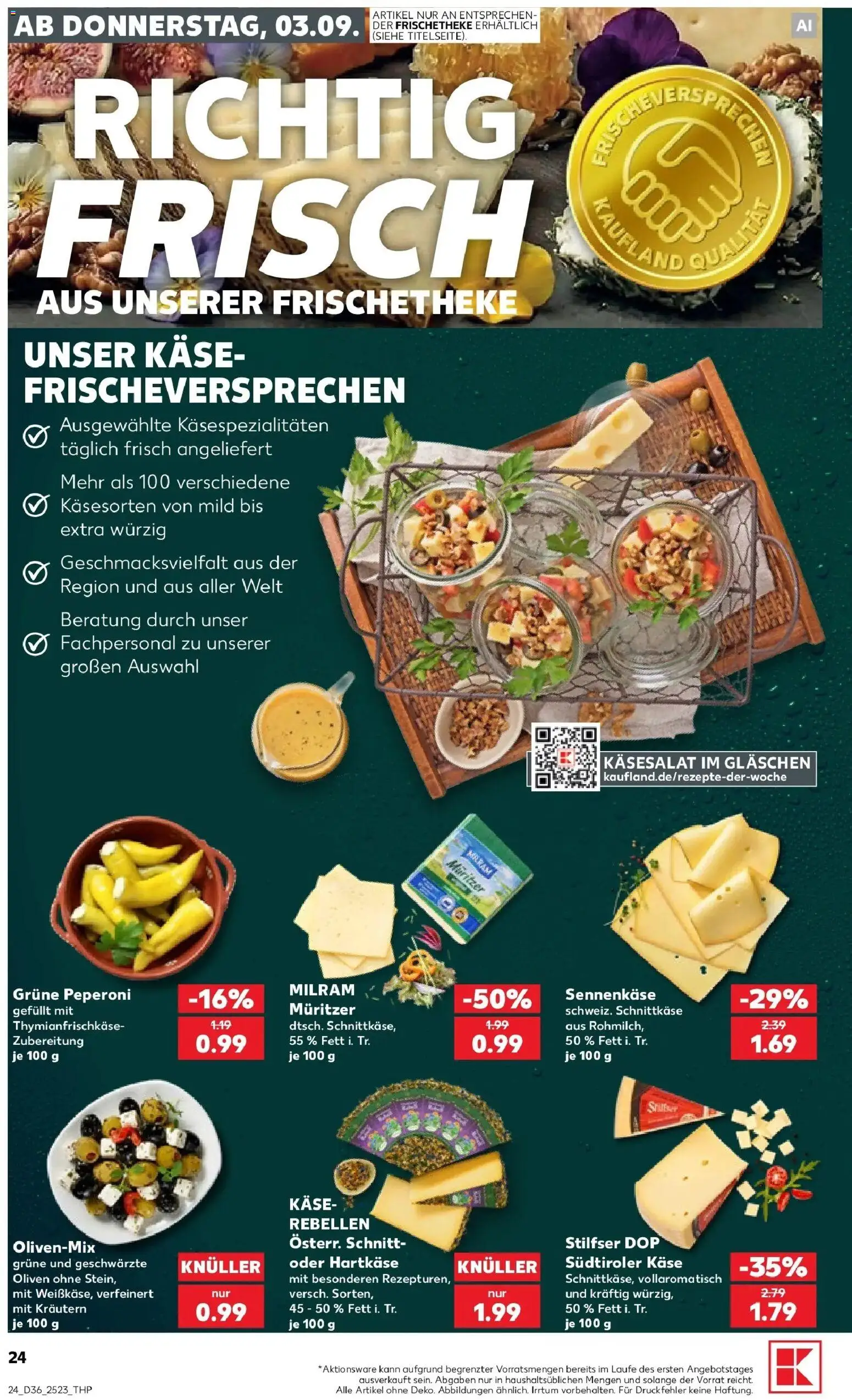 Prospekt Kaufland ab 31.08.2026 » Angebote Online zum Blättern | Seite: 33 | Produkte: Käse, Milram