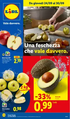 Anteprima del volantino Lidl volantino Fresca e conveniente valido a partire dal 24/09/2026