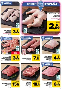 Vista previa Filete de jamón de cerdo Carrefour El Mercado, Filete de jamón de cerdo válido desde el 10/09/2026 | Página: 7