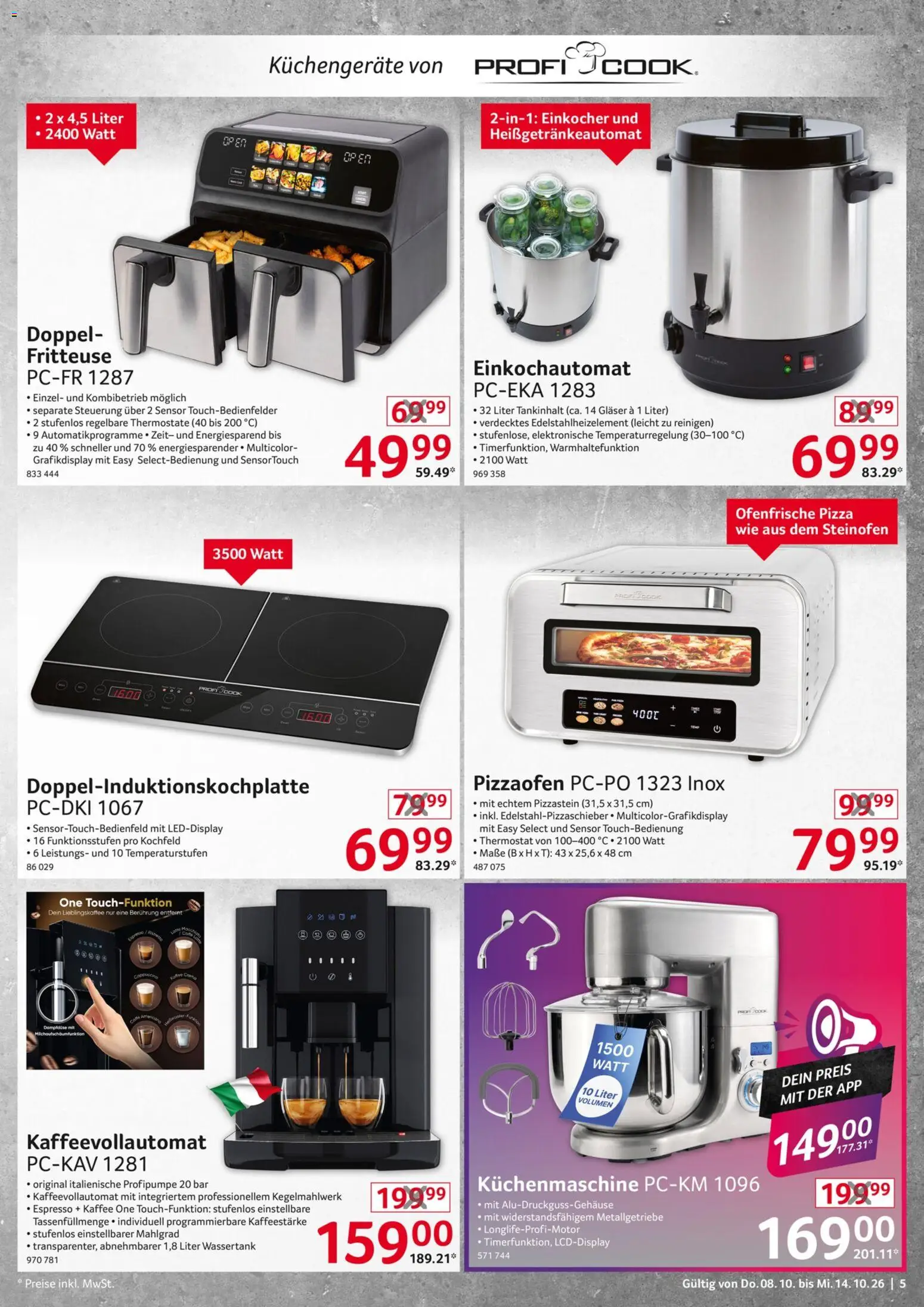 Selgros  Non Food – gültig ab 08.10.2026 | Seite: 5 | Produkte: Kaffee, Kochfeld, Ofenfrische, Fritteuse