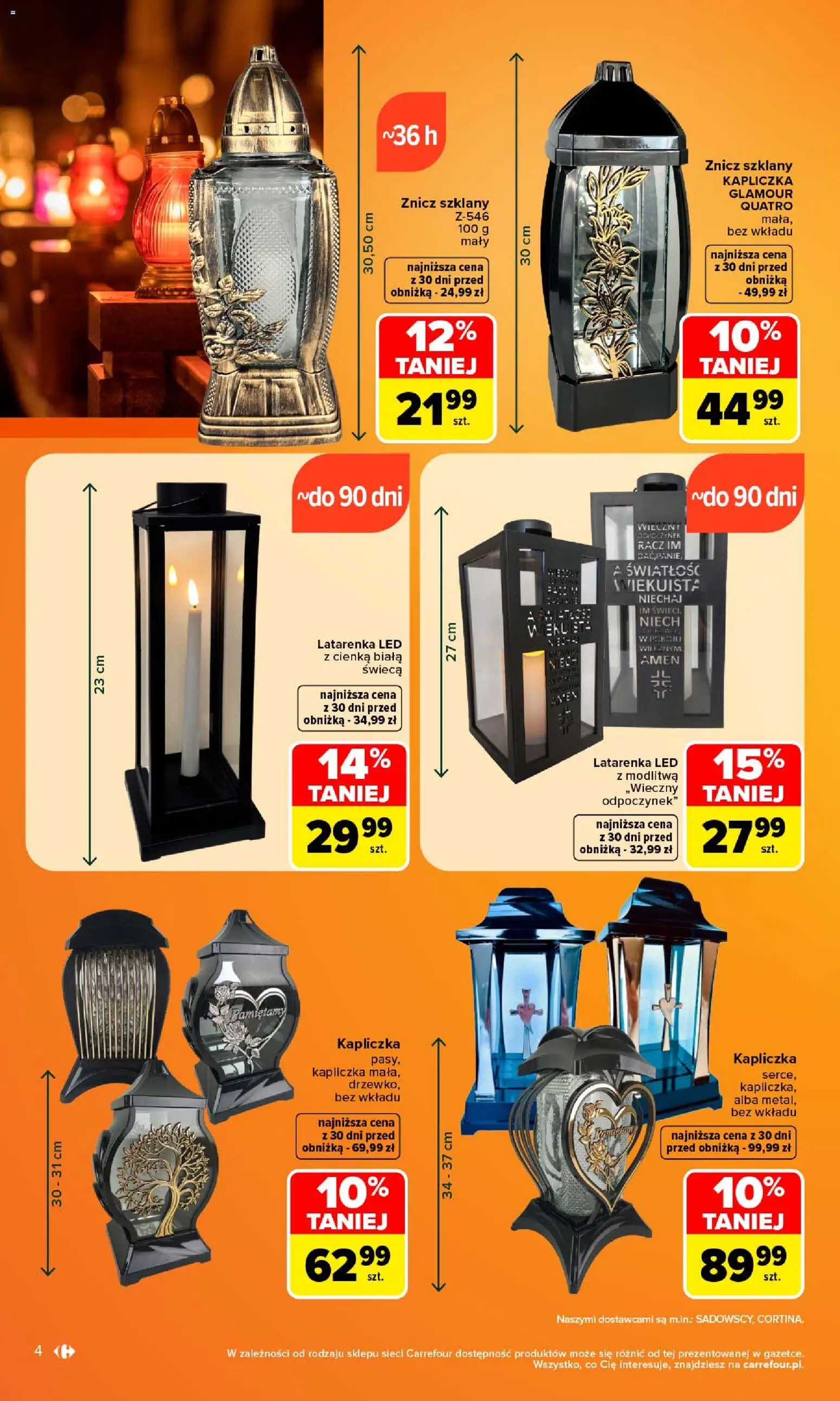 Carrefour gazetka - Wybór na czas zadumy od 21.09.2026 | Strona: 4 | Produkty: Świeca