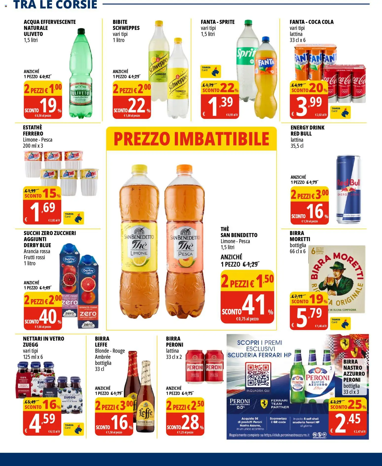 Volantino Tigros del 07.05.2026 | Pagina: 20 | Prodotti: Limone, Pesca, Bibite, Red Bull