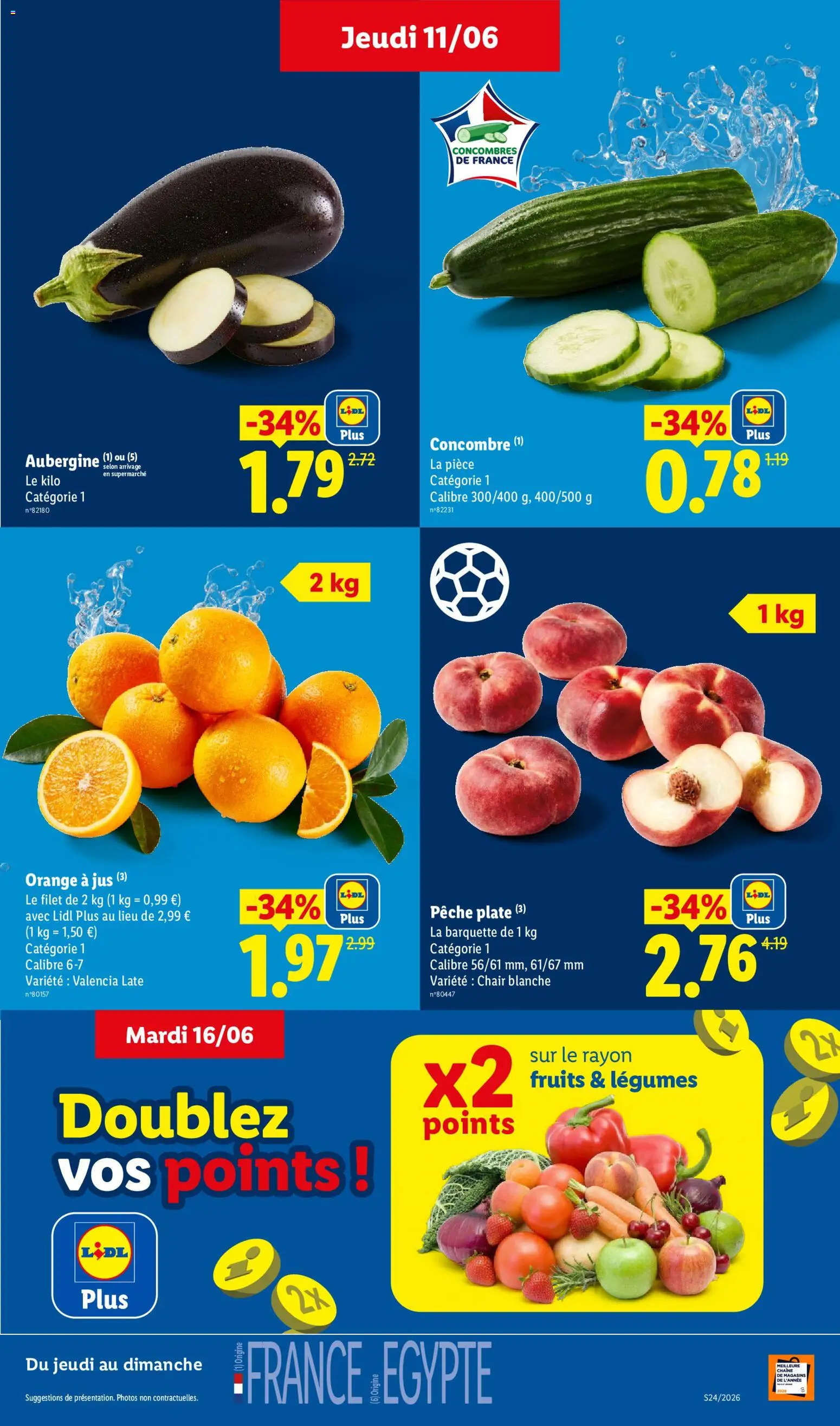 {H1} | Page: 3 | Produits: Orange a Jus, Concombre, Aubergine, Oranges