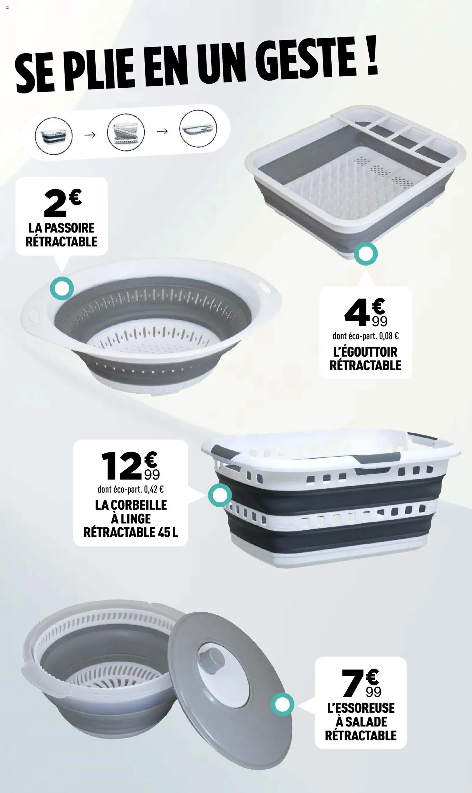 {H1} | Page: 40 | Produits: Salade, Passoire, Corbeille, Corbeille à linge