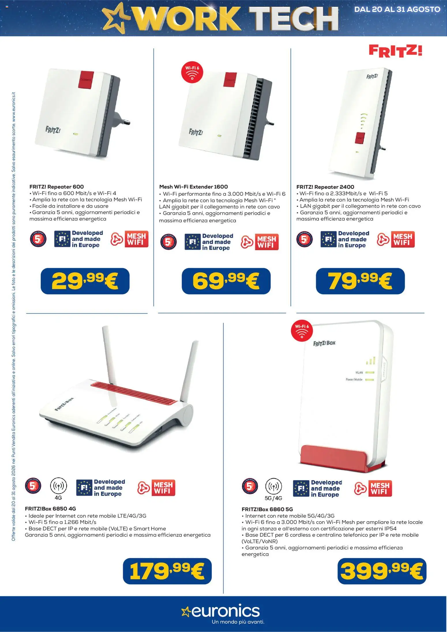 Volantino Euronics del 20/08/2026 | Pagina: 24 | Prodotti: Mobile, Cavo
