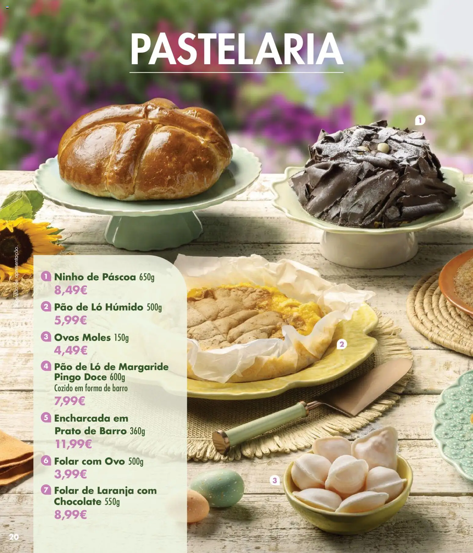 Pingo Doce Encomendas de Páscoa │ válido de 03.03.2026 | Página: 20 | Produtos: Ovos, Pão, Chocolate