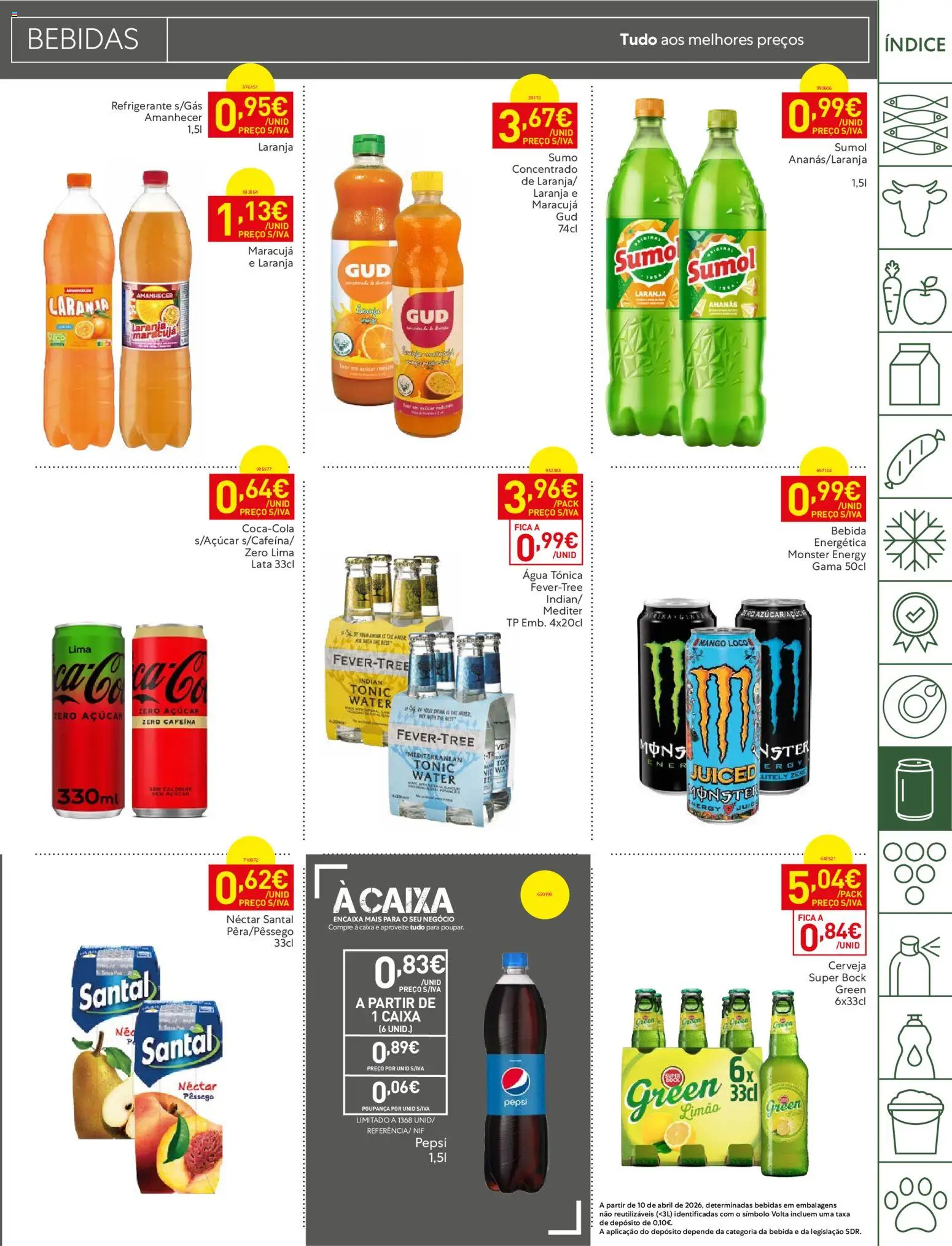 Recheio Folheto Madeira │ válido de 26.05.2026 | Página: 25 | Produtos: Agua, Super bock, Cerveja, Bebida