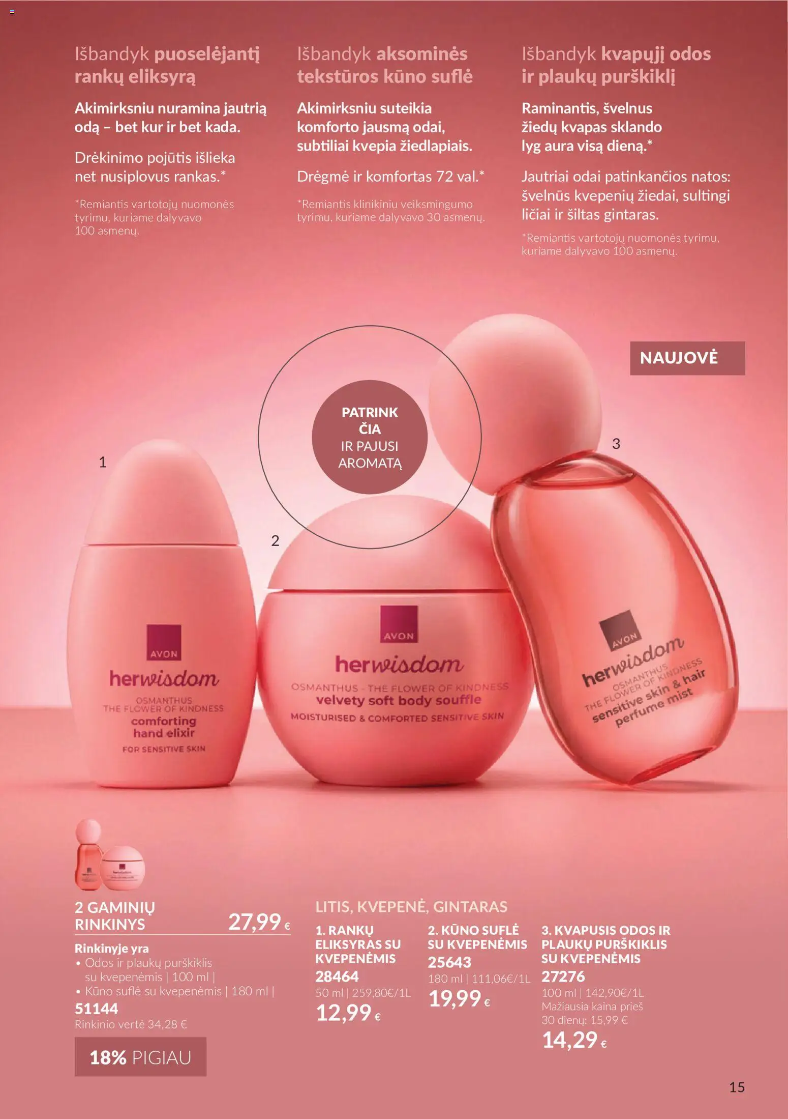 AVON akcijos nuo 2026.09.30 | Puslapis: 15 | Prekių: Kvapas