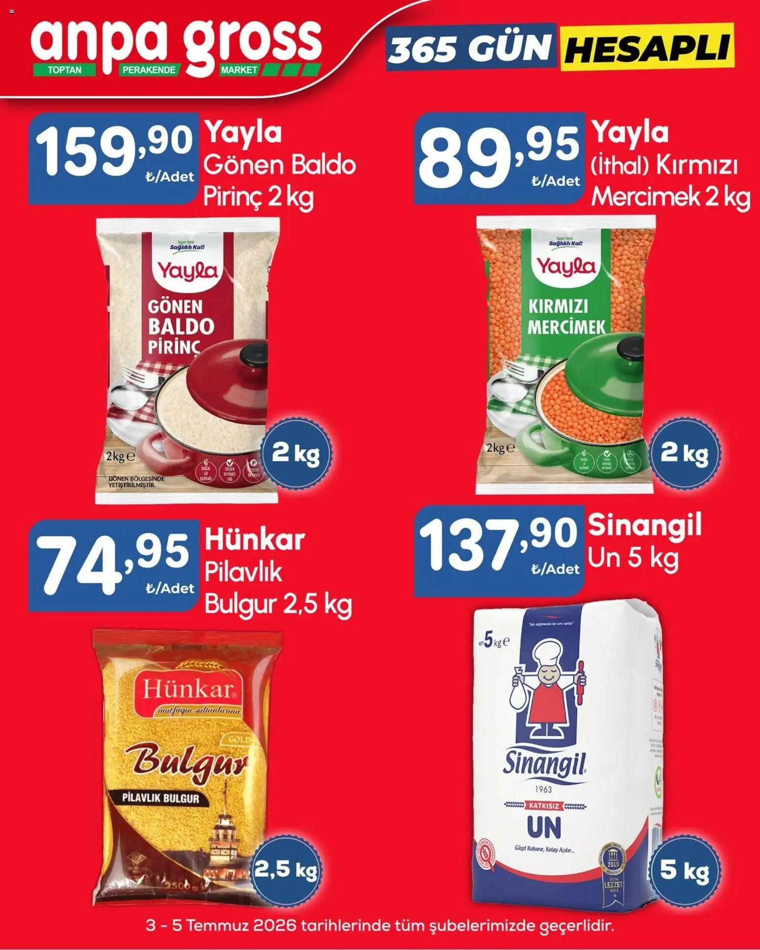 Anpa Gross Katalog - 03 Temmuz 2026 tarihinden itibaren geçerlidir | Sayfa: 2 | Ürünler: Ravioli, Pirinç