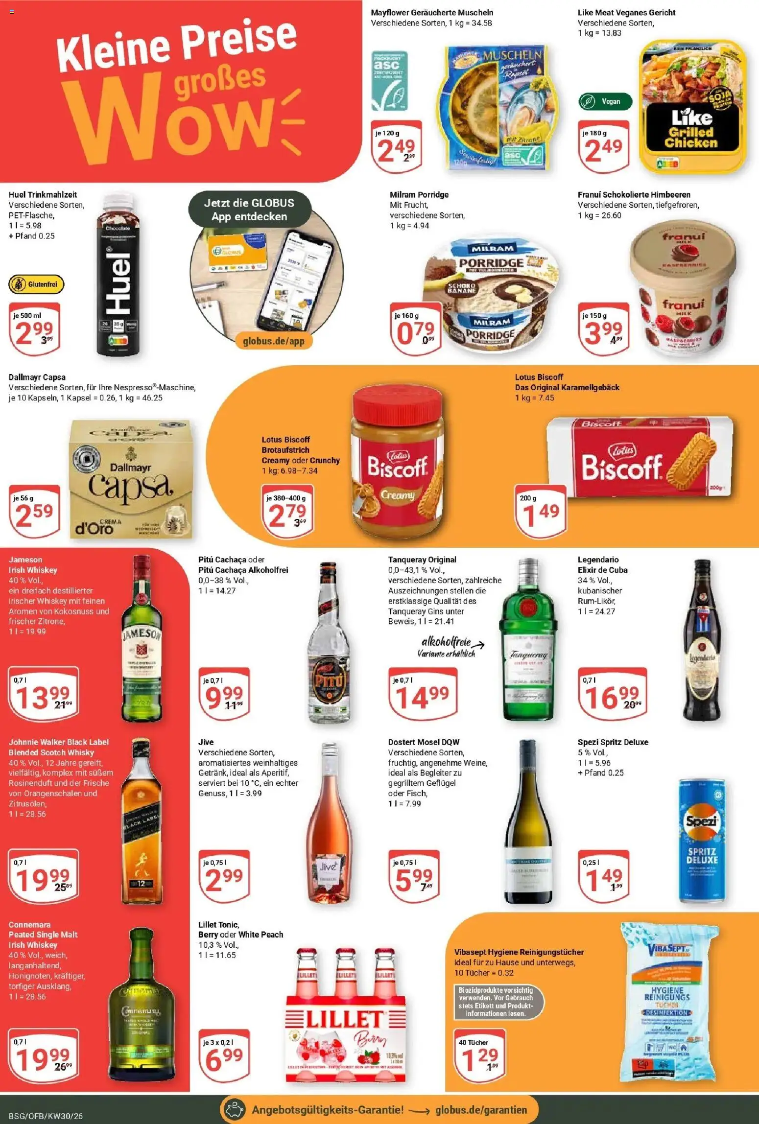 Globus Prospekt Braunschweig – gültig ab 20.07.2026 | Seite: 3 | Produkte: Himbeeren, Whisky, Dallmayr, Johnnie walker